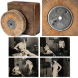 Original-Mutoscope-Rolle mit erotischem Stummfilm, um 1920 Nr. 7129, The Mutoscope Reel Company,