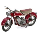 Original-Kinderkarussell-Motorrad Hennecke, um 1960 Motorrad-Besatzungsfahrzeug, Hersteller: