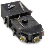 Luftbildkamera Parker mit 3 Leica-Optiken USA. Schweres Metallguß-Gehäuse mit erhabenem