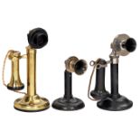 Three Candlestick Telephones, c. 1925