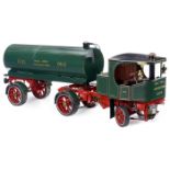 Two-inch Scale Model of a Clayton Undertype No. 2 Steam Wagon with Trailer