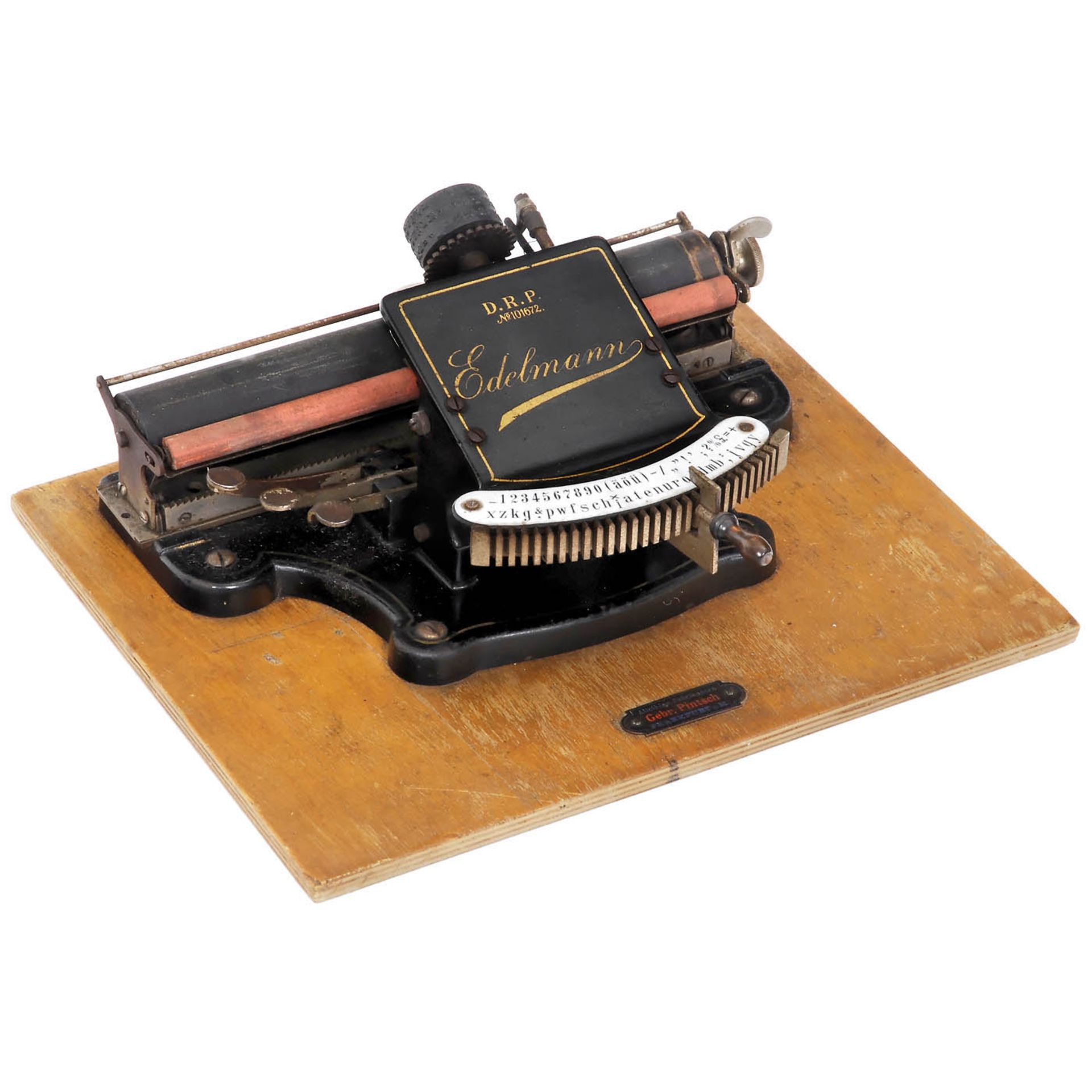 "Edelmann" Index Typewriter, 1897
