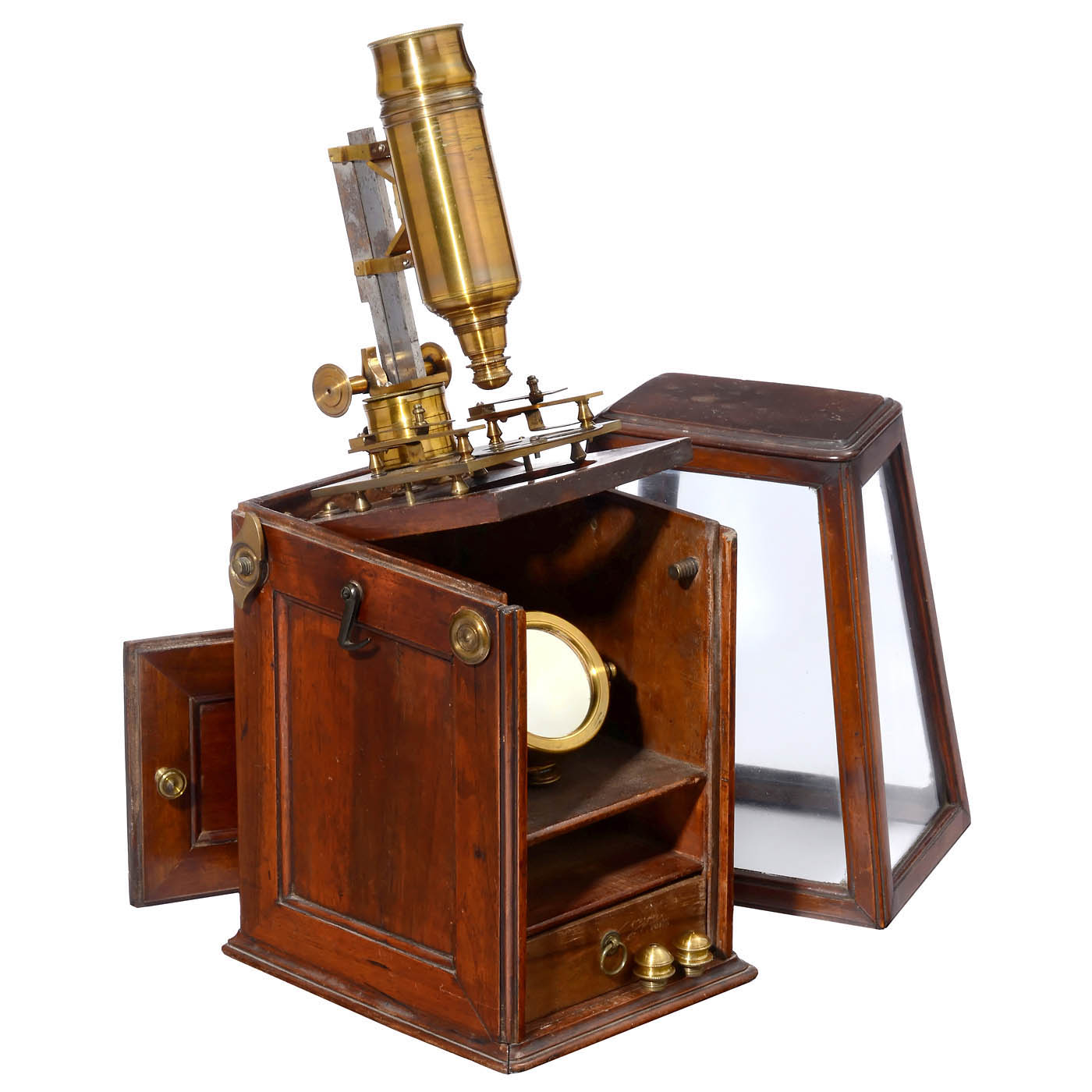 French Box Microscope, c. 1760 - Image 4 of 9