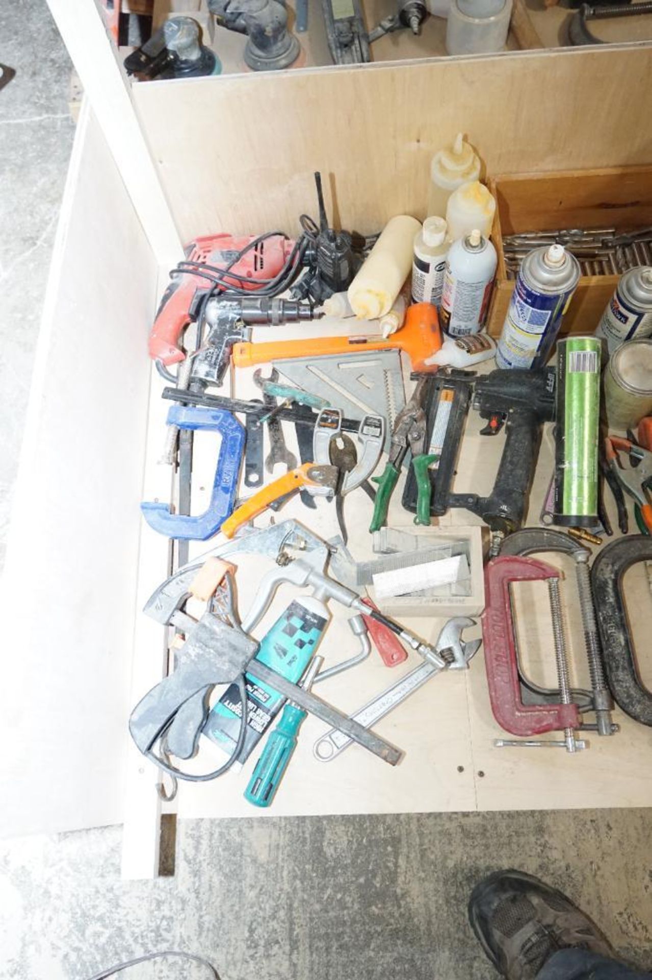 Box of Screw Guns, Nail Gun, Clamps, Bits, Etc. - Image 5 of 5