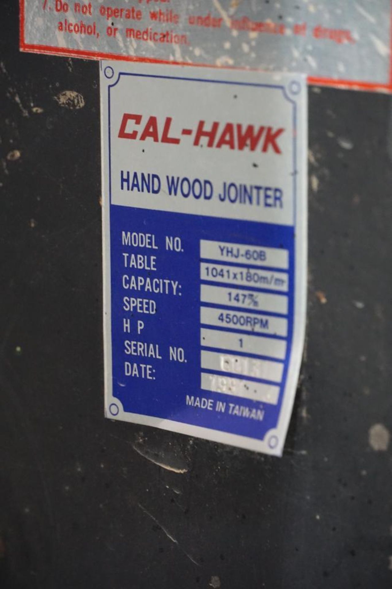 Cal-Hawk Jointer - Image 4 of 4