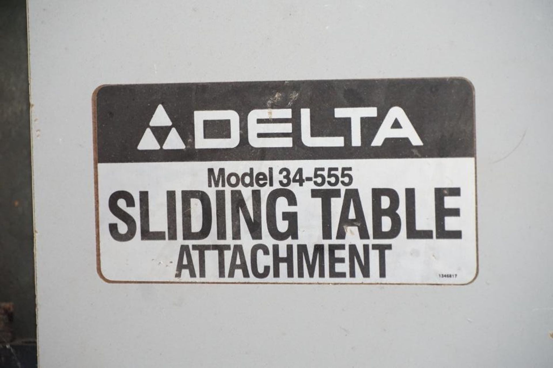 Delta Model 34-555 Sliding Table Attachment - Image 3 of 3