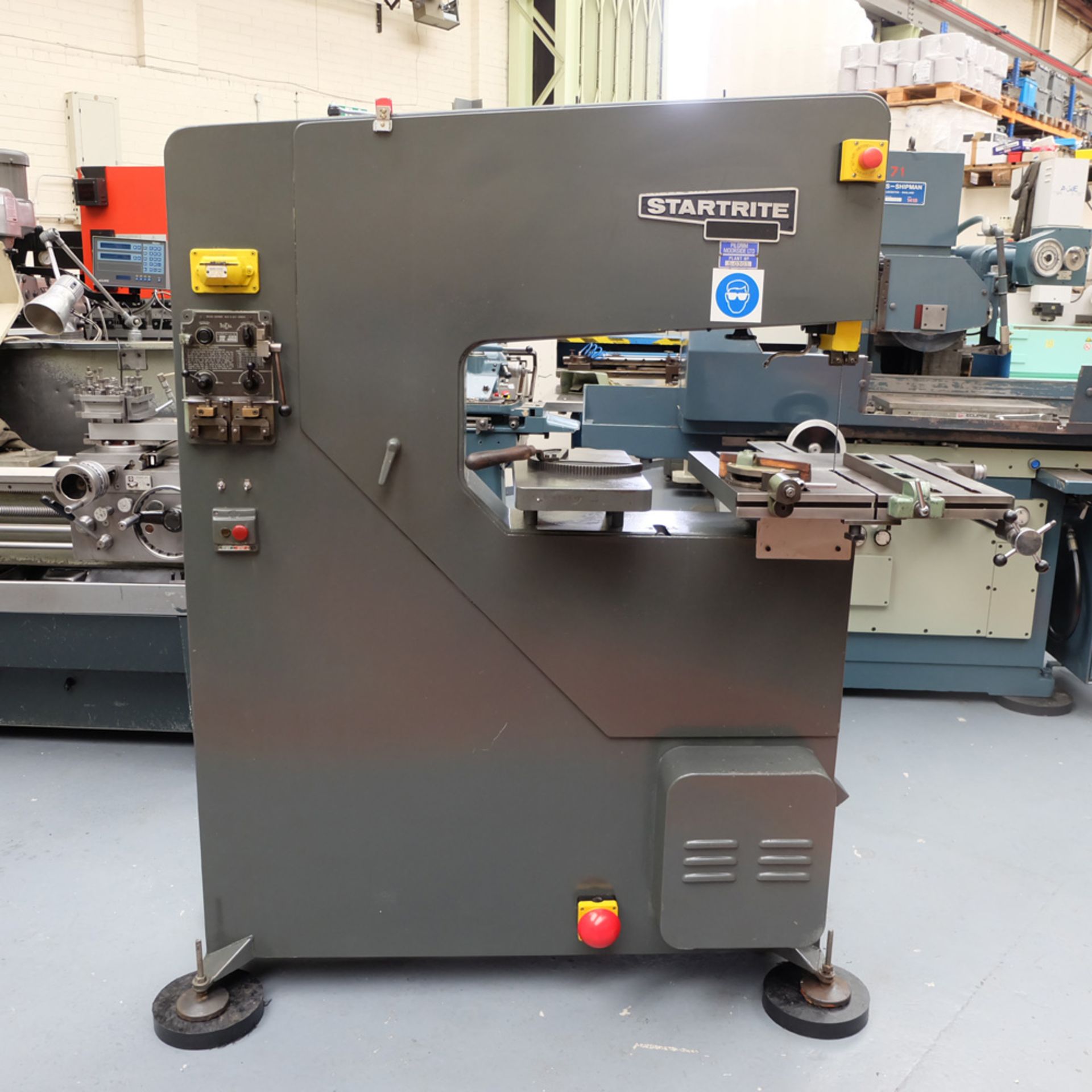 Startrite 30 RWS 10 Speed Vertical Bandsaw With Blade Welding Attachment.