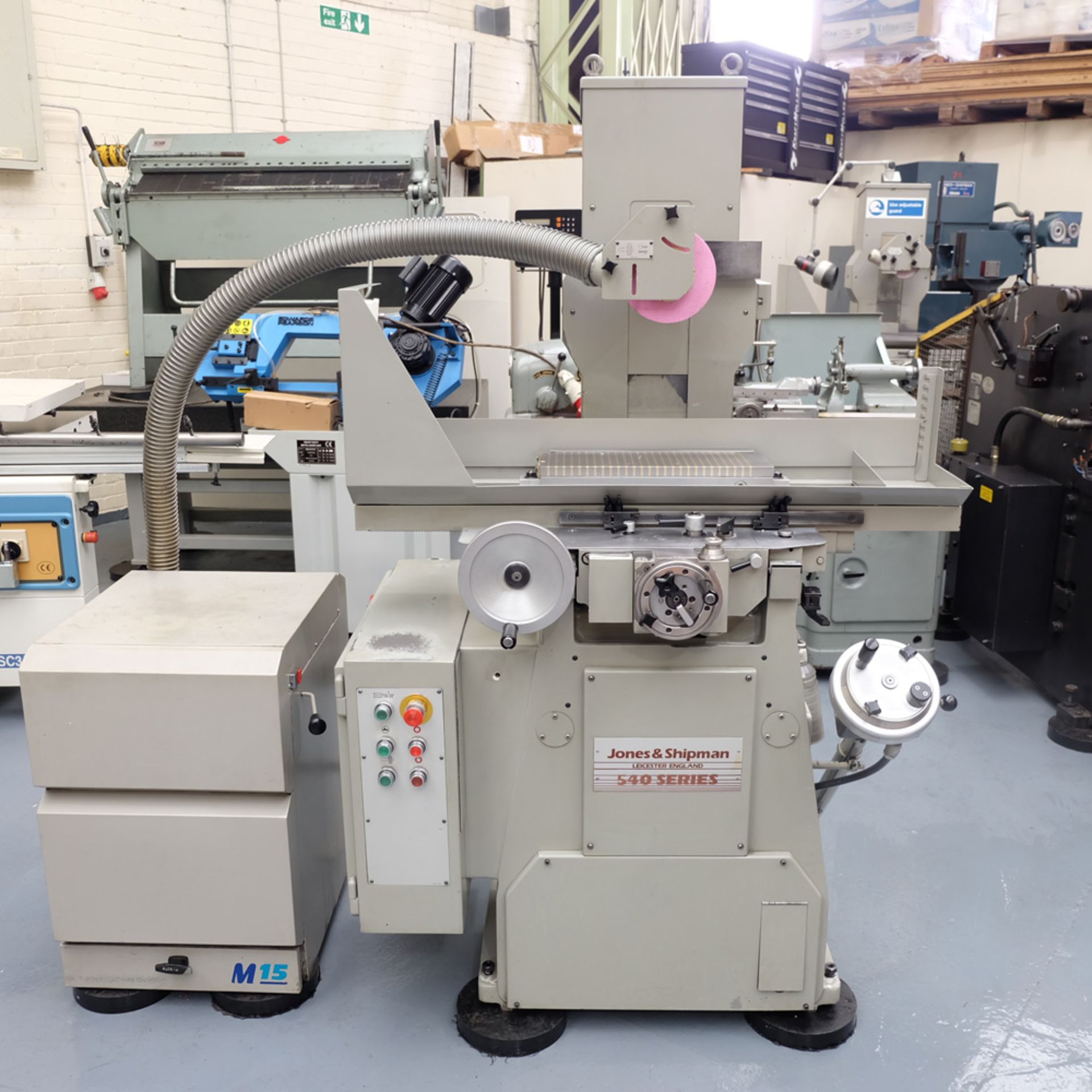 Jones & Shipman 540L Long Column Surface Grinder. Capacity 18" x 6". Vertical Movement 16".