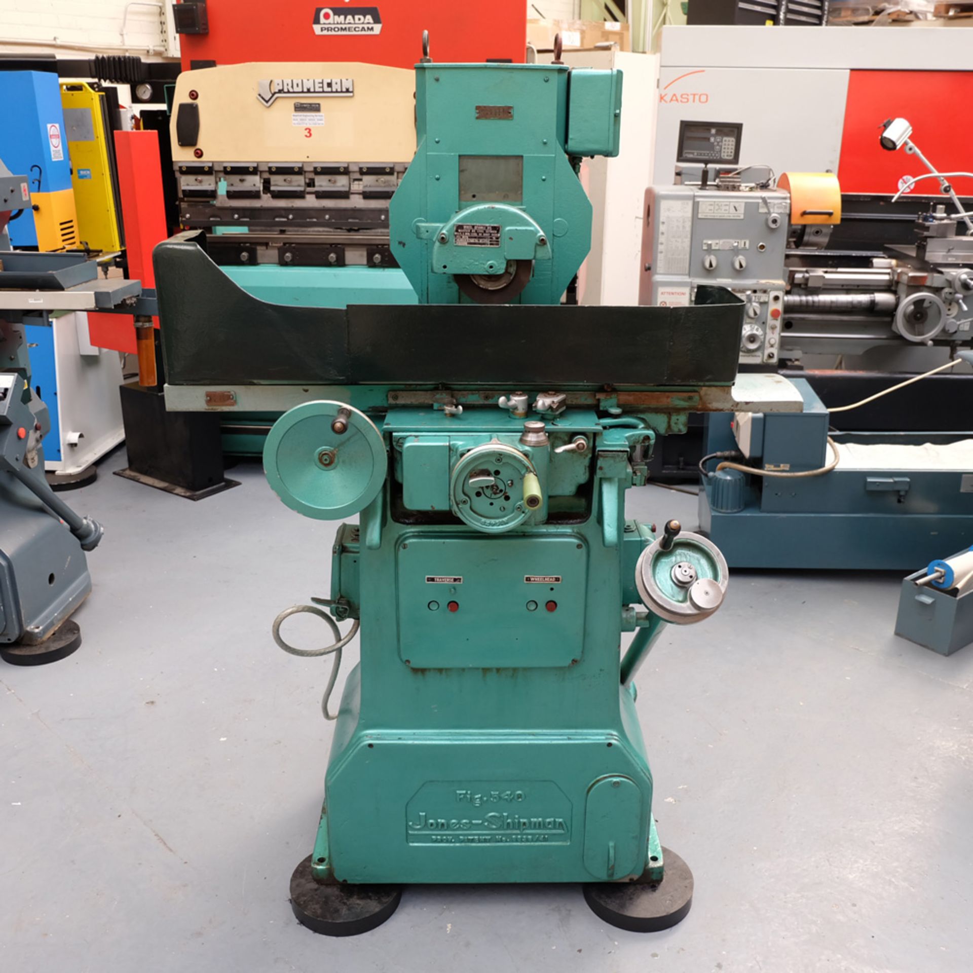 Jones & Shipman 540 Tool Room Surface Grinder. Capacity 18" x 6".