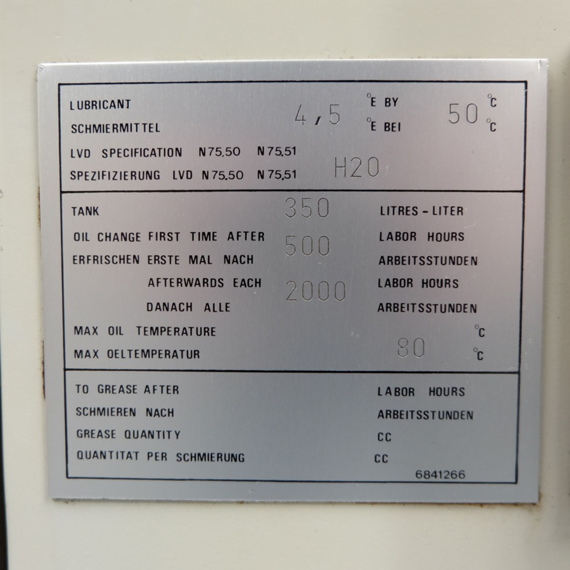 LVD SHAPE Model Delta 1000 Thick CNC Punching Machine.With Fanuc MNC 4000 Control.Capacity: 20 Tons. - Image 11 of 19