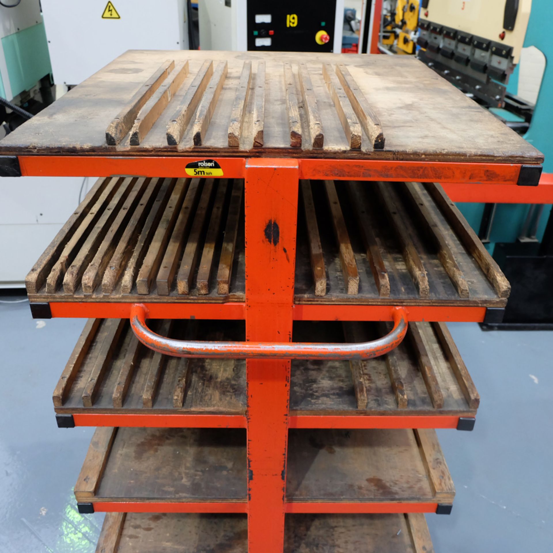 Press Brake Tooling Rack on Wheels. 6 Shelves. - Image 5 of 5