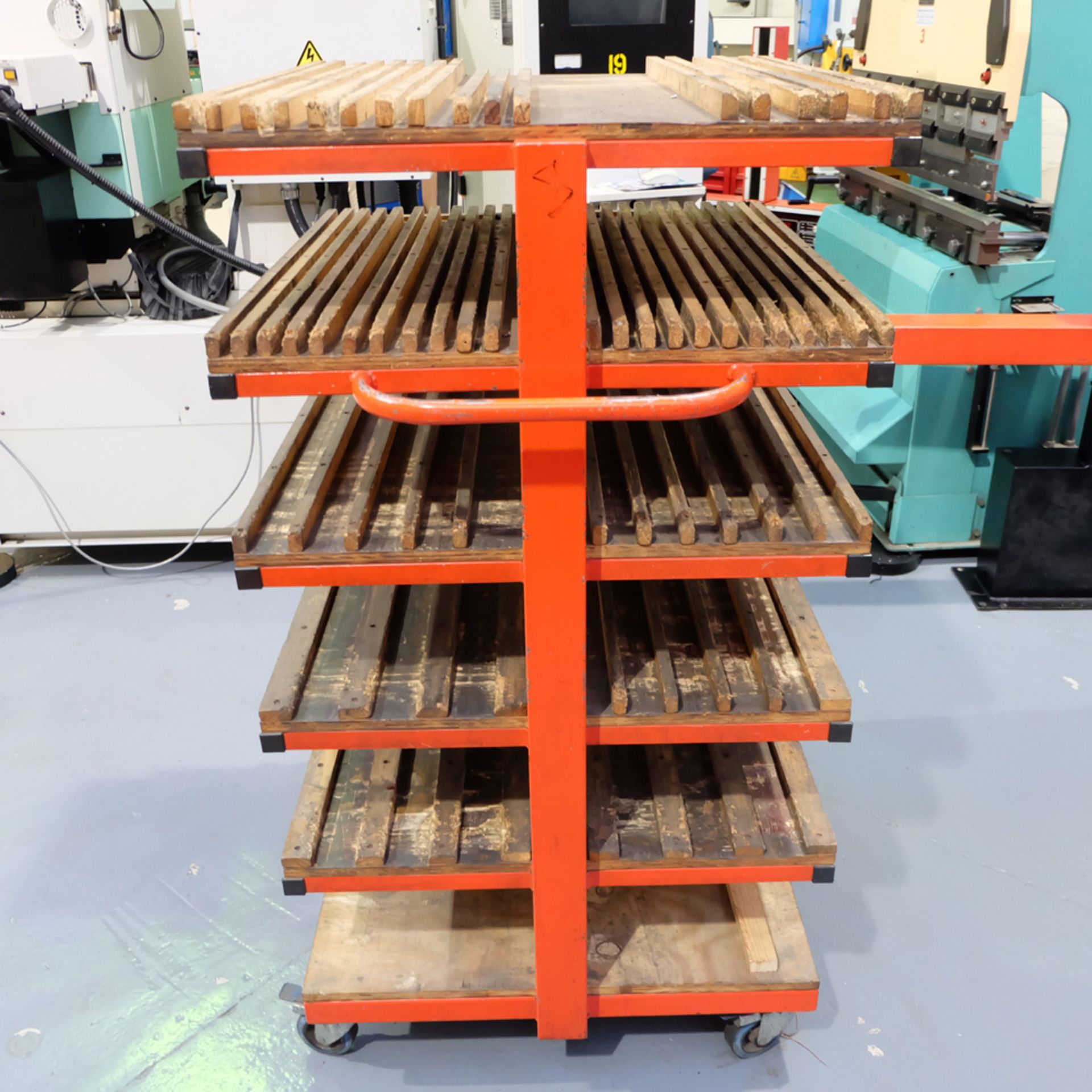 Press Brake Tooling Rack on Wheels. 6 Shelves. - Image 2 of 4