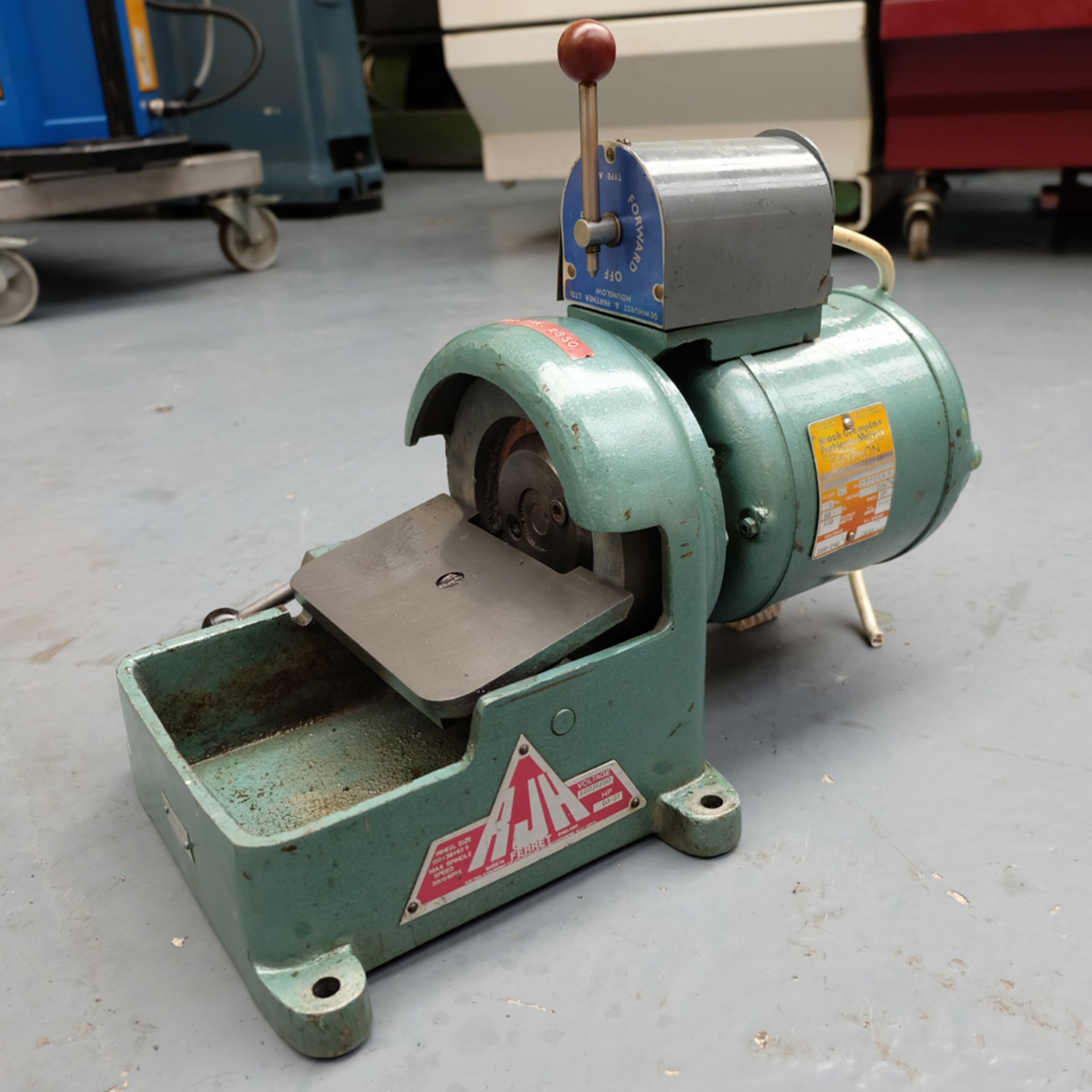 RJH Ferret Single Wheel Bench Top Lapper. - Image 2 of 7