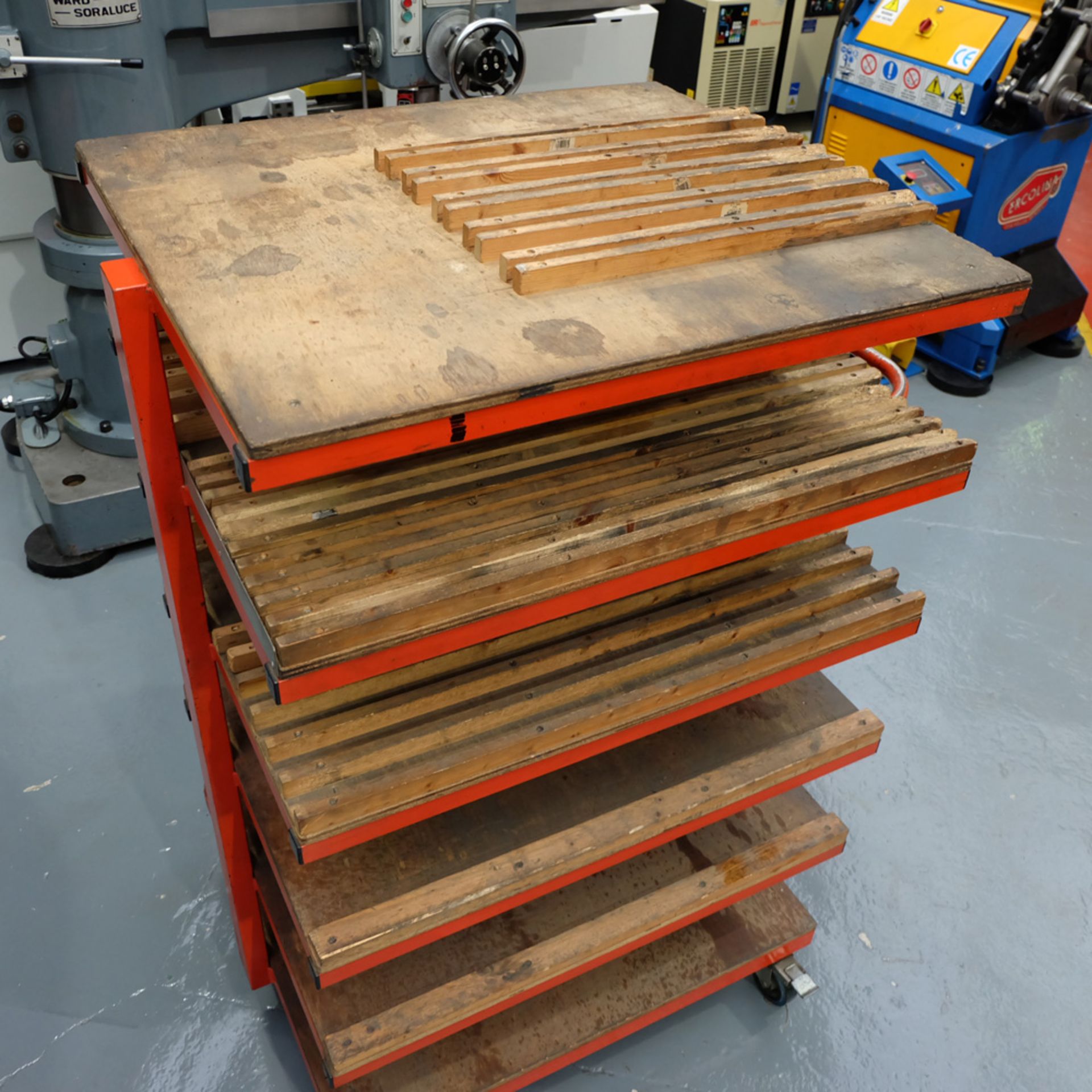 Press Brake Tooling Rack on Wheels. 6 Shelves. - Image 4 of 5