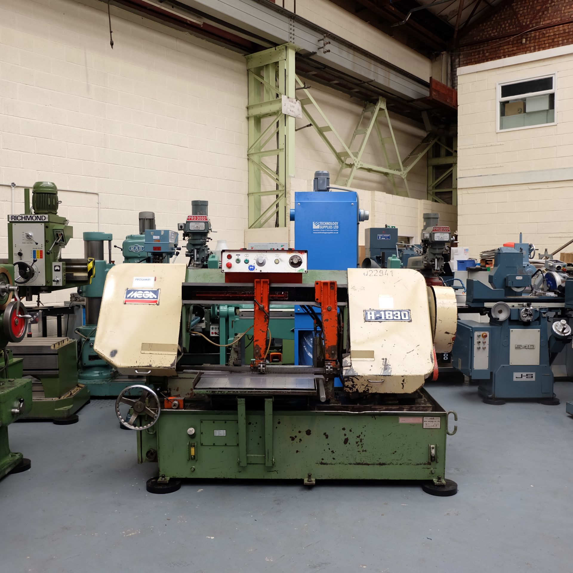 Mega Type H-1830 Semi Automatic Horizontal Bandsaw. Capacity Round 460mm. - Image 2 of 11