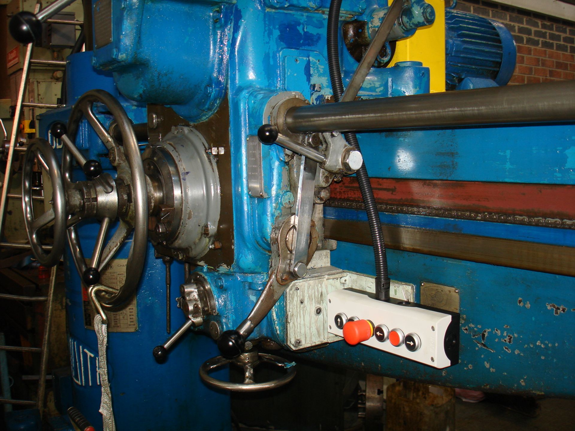 Asquith OD1 6ft Radial Arm Drill. Arm lenght 6ft. Spindle 5 Morse Taper. Speeds 8-800rpm. Box Table. - Image 5 of 7