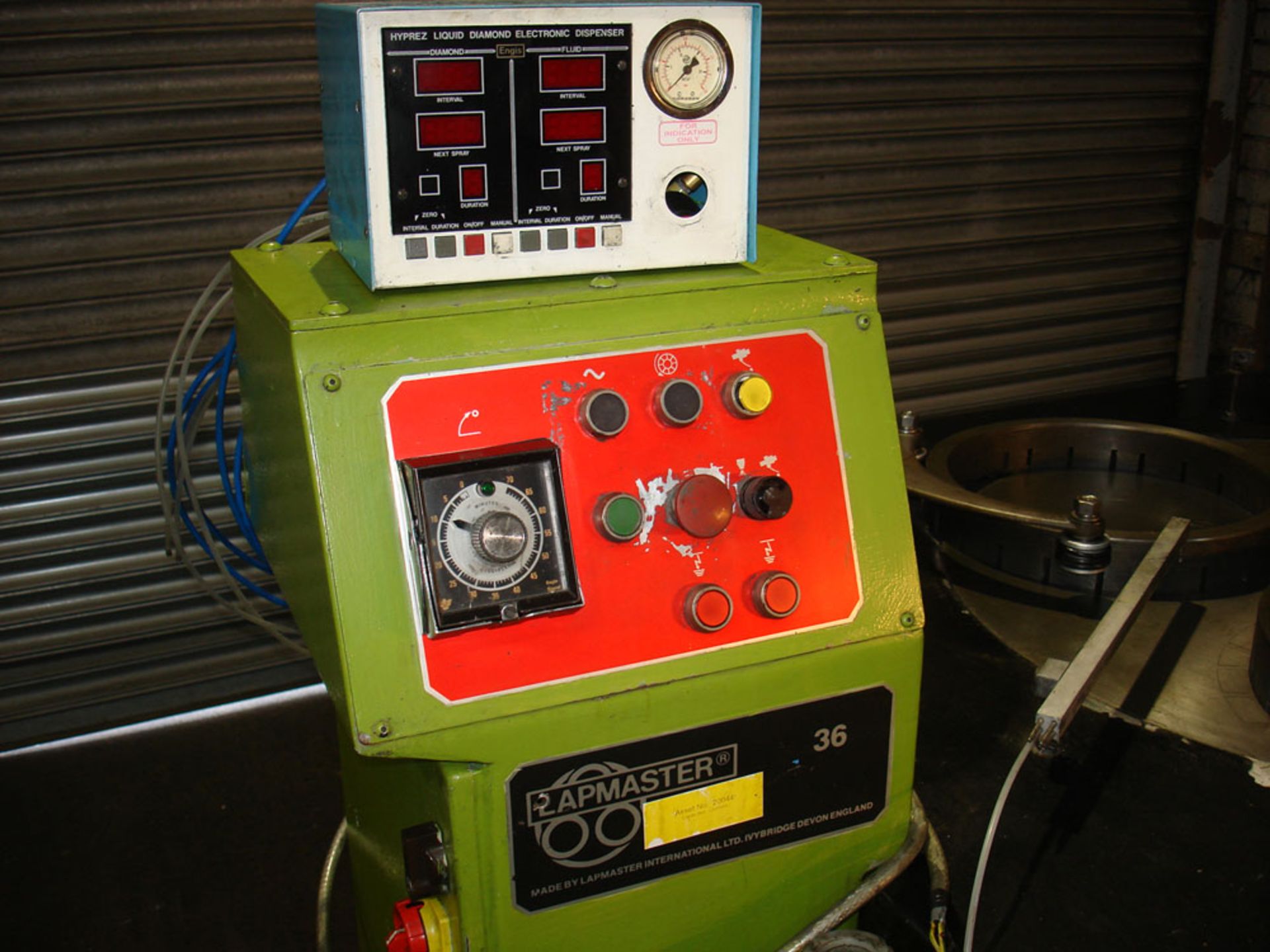 Lapmaster 36" Lapping Machine. With Rings and Diamond Fluid Dispenser. - Image 3 of 3