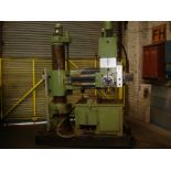 Asquith Power thrust 4ft 6 Radial Arm Drill. Arm length 4ft 6".