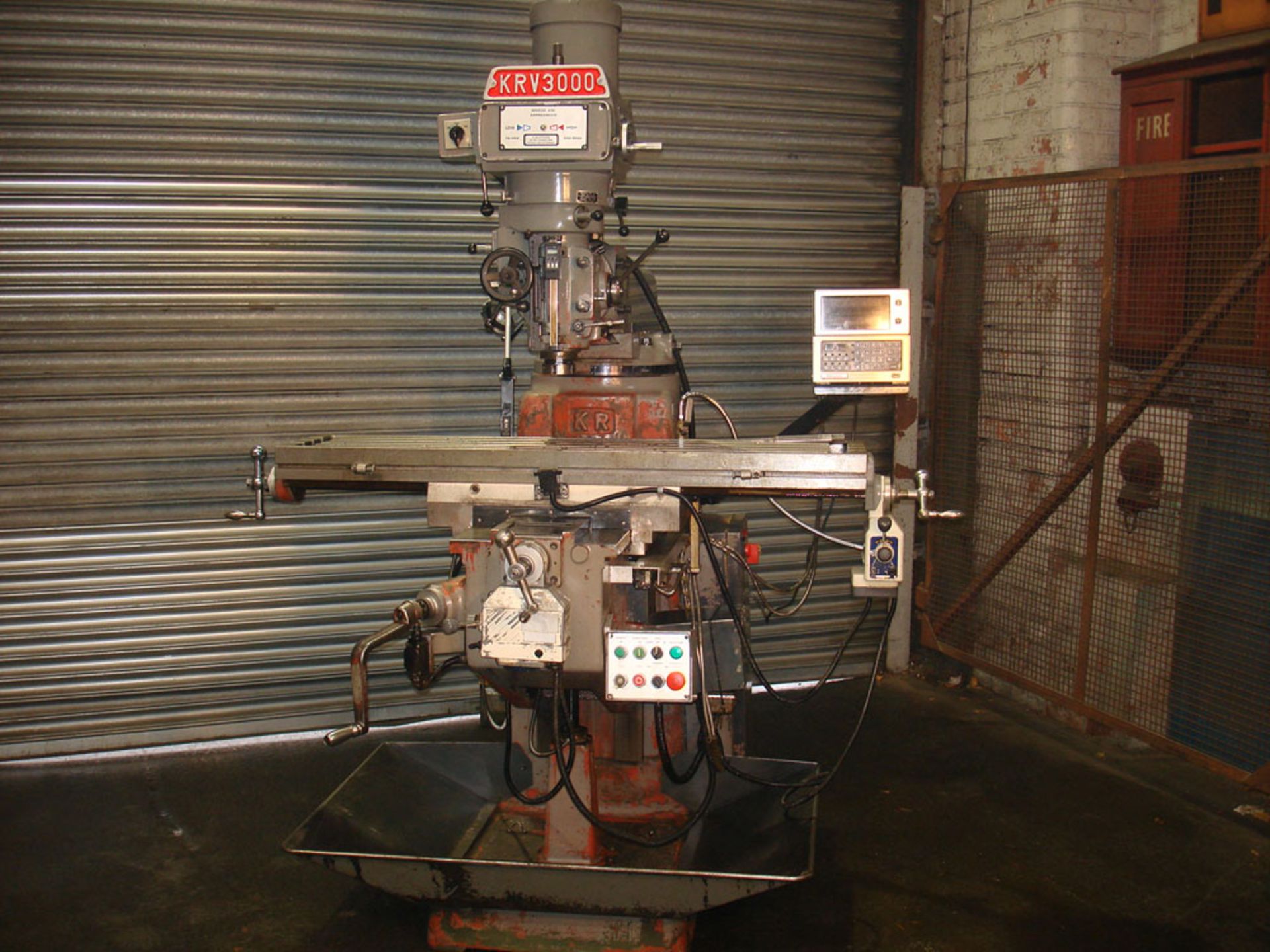KRV 3000 SLV Turret Milling Machine. Table Size 1473 x 305mm.