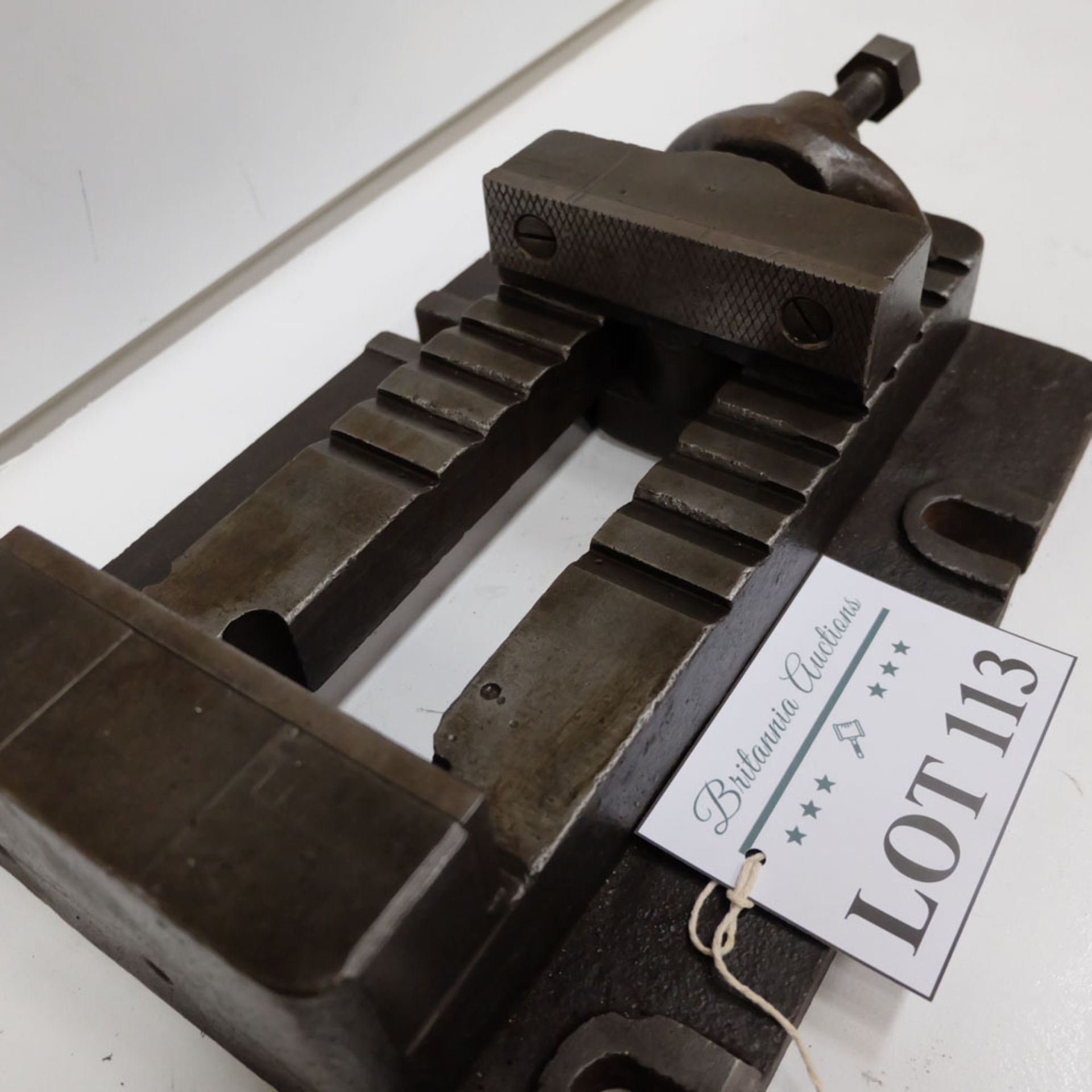 6" Rack Vice. Approx Sizes. Jaw Width 6". Max Opening 8". Jaw Height 1 3/4". - Image 2 of 4