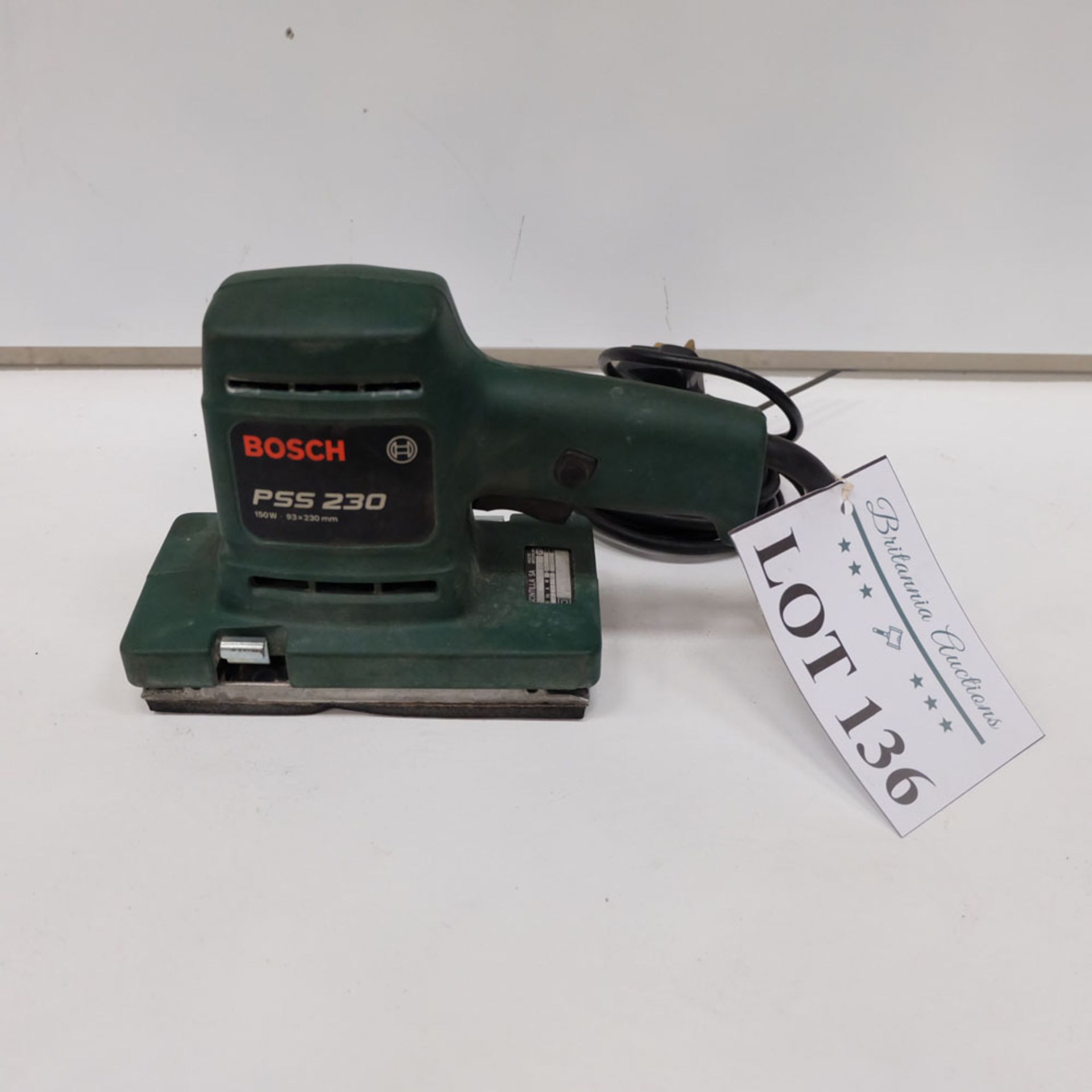 Bosch Model PSS230 Sander 150W. 93 x 230mm. Single Phase.