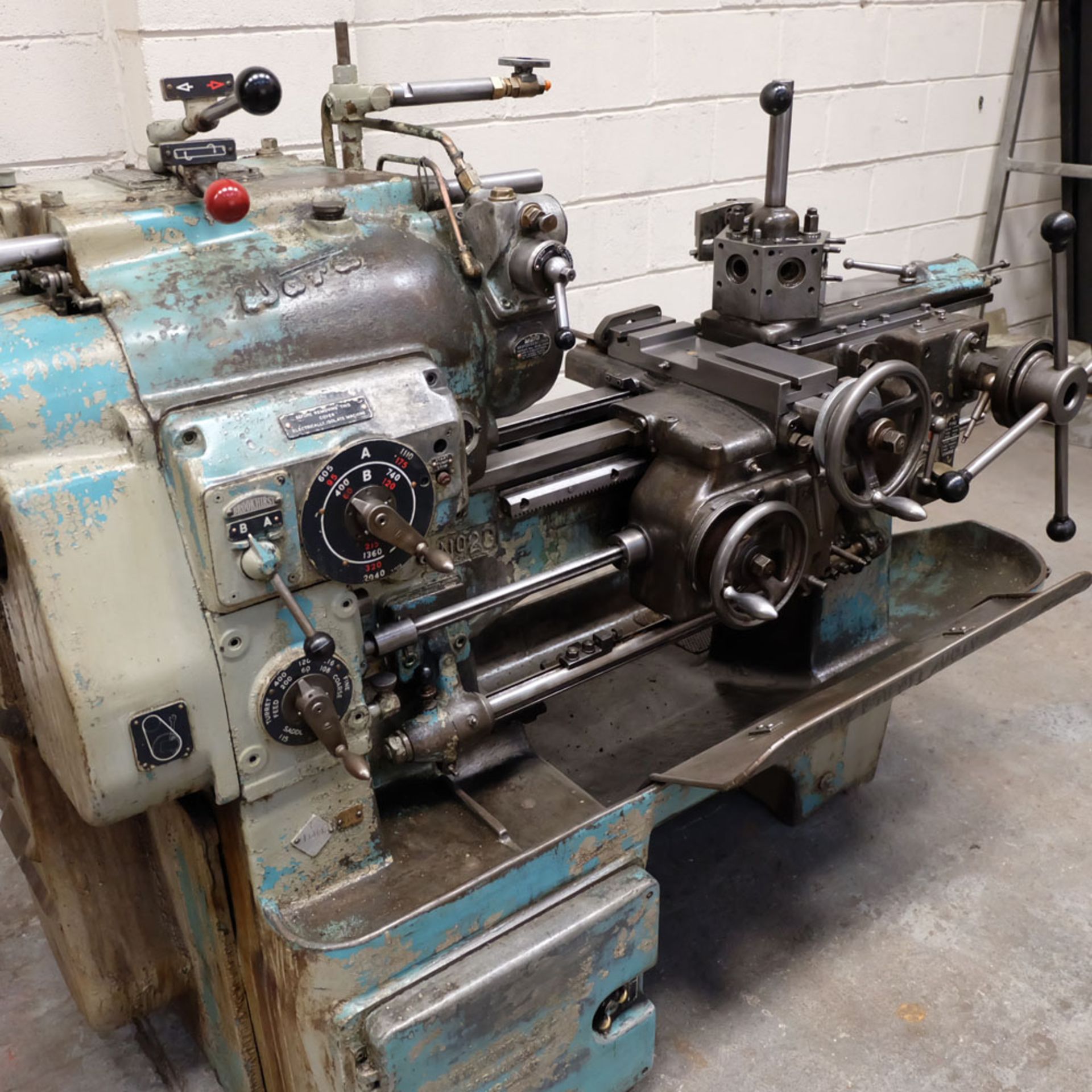 Ward 2 C Capstan Lathe. With Collet Chuck. Swing Over Bed 12 3/4". - Image 2 of 6