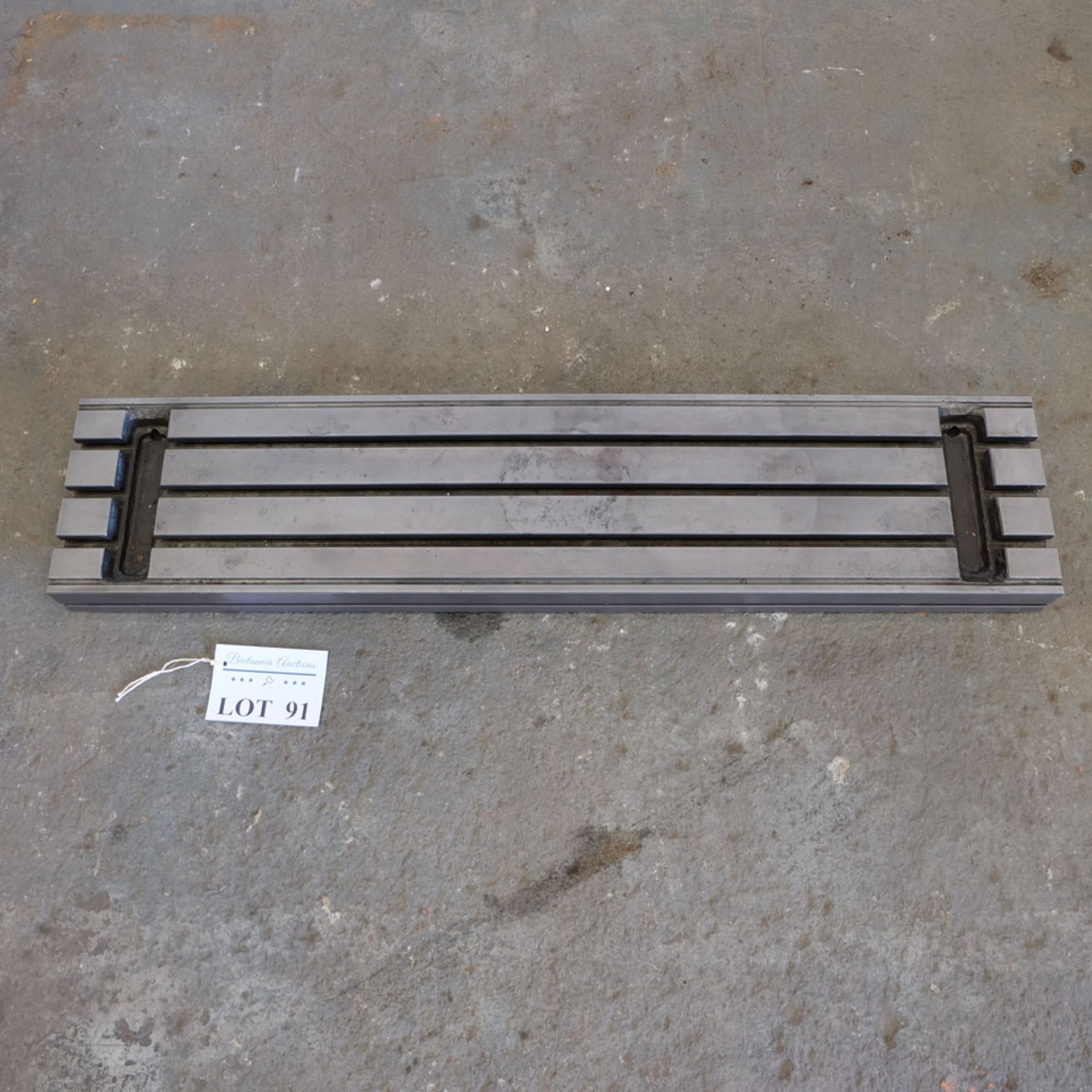 TEE Slotted Table Approx 1100mm x 240mm x 90mm High.