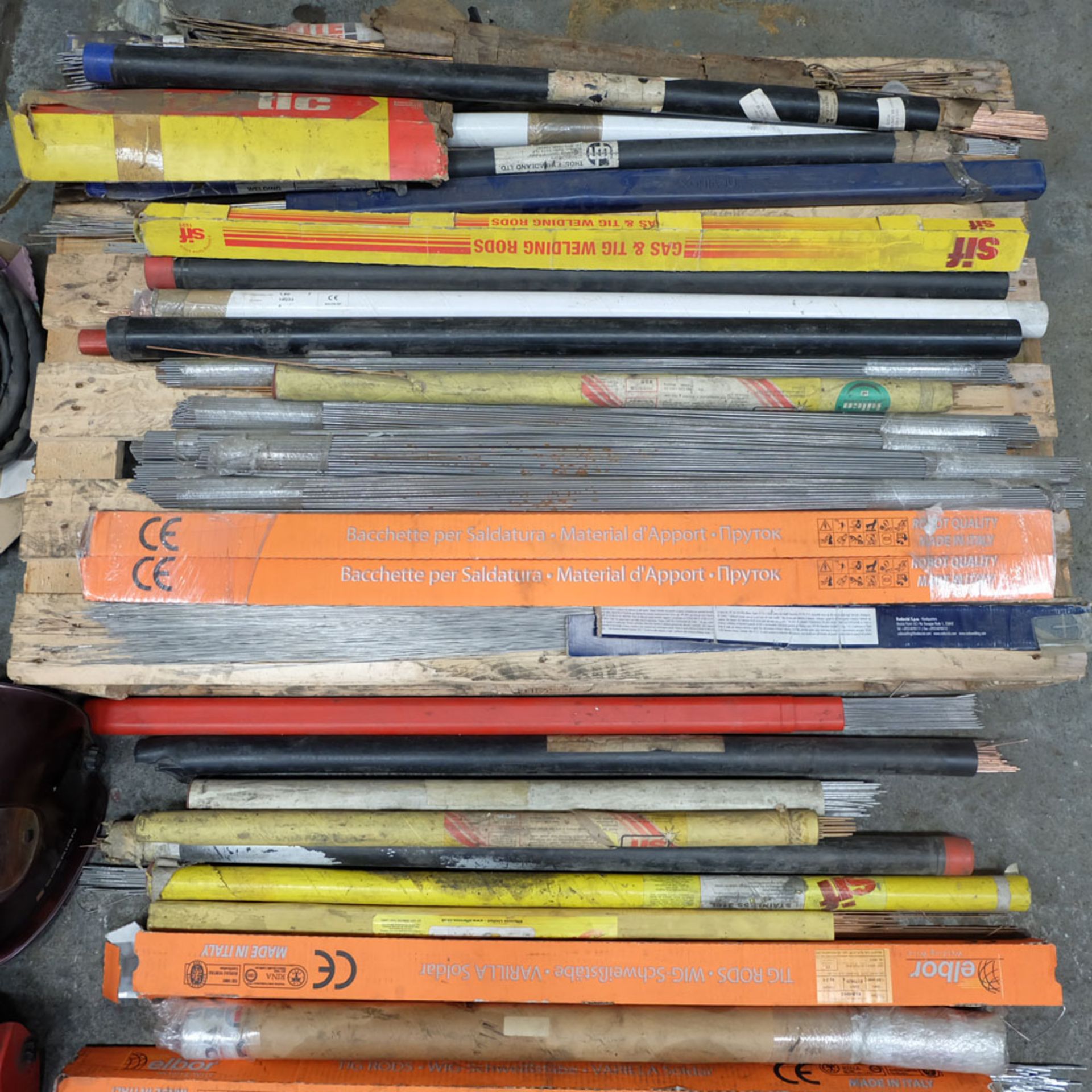 Large Lot of Various Welding Equipment including Welding Rods and Welding Masks. - Image 6 of 11