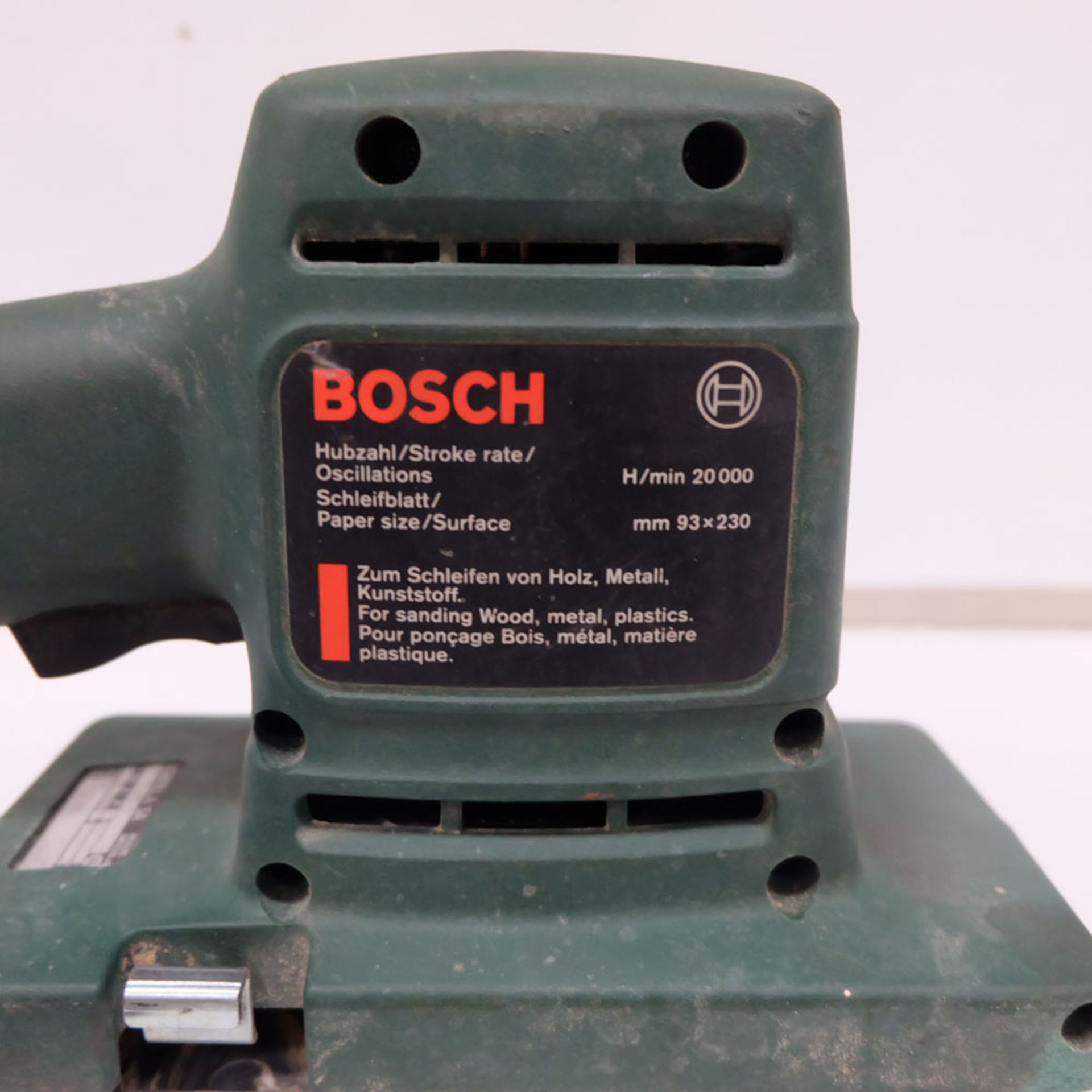 Bosch Model PSS230 Sander 150W. 93 x 230mm. Single Phase. - Image 4 of 5