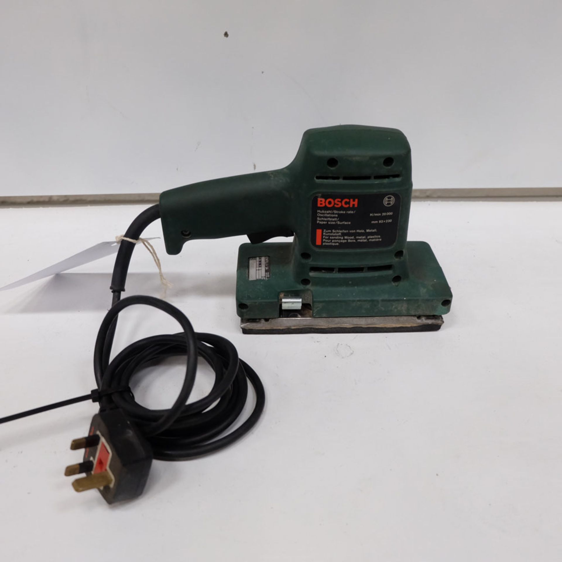 Bosch Model PSS230 Sander 150W. 93 x 230mm. Single Phase. - Image 3 of 5