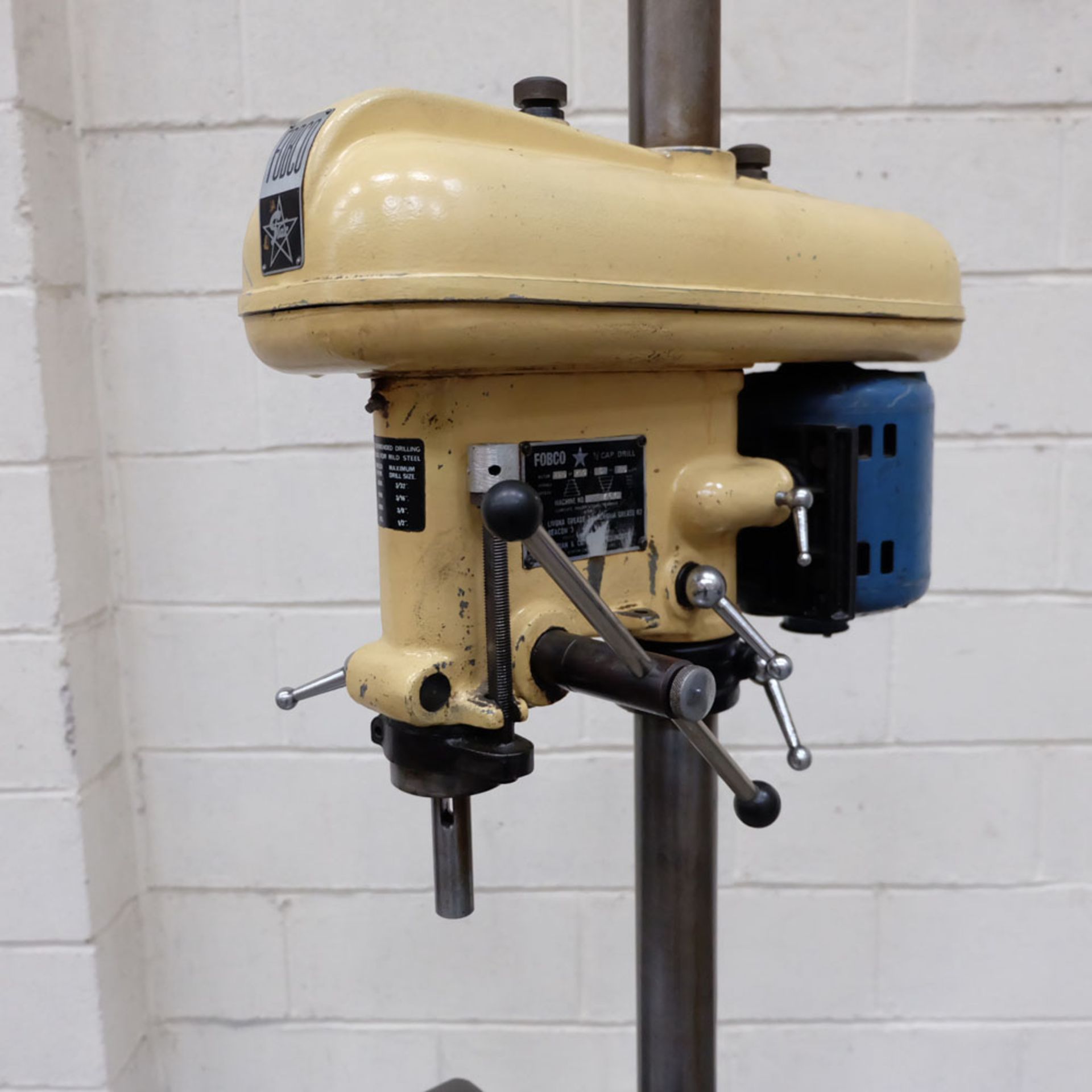 Fobco Star. Floor Standing Pillar Drill. Capacity 1/2". - Image 3 of 7