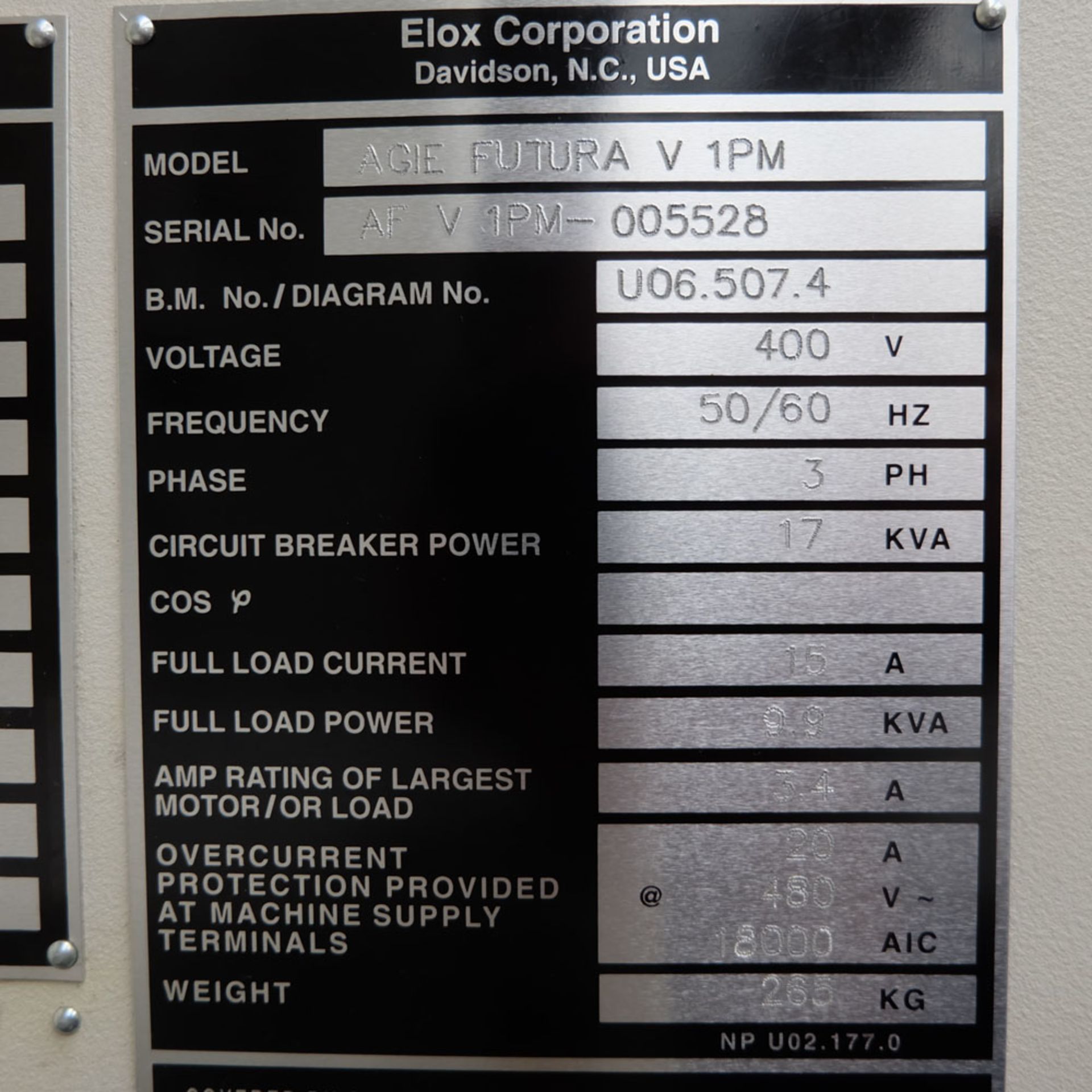 AGIE Mondo Star 20. EDM/Die Sinking Machine With Agie Futura V 1PM Control. - Image 15 of 16