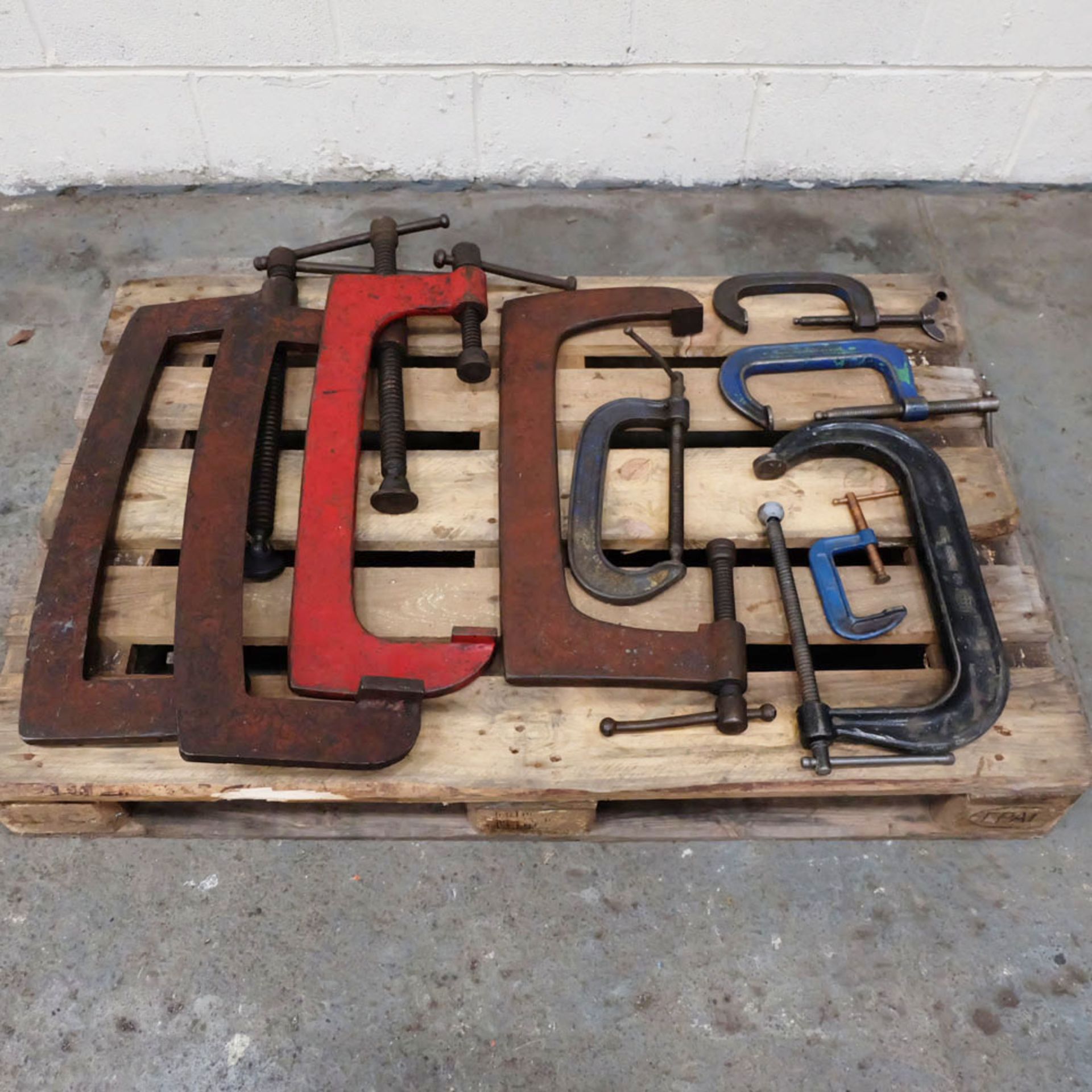 Lot of Various Size Clamps.