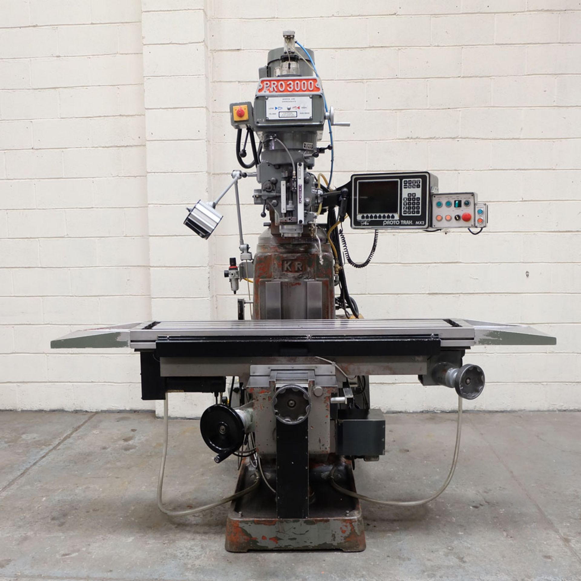 XYZ Pro 3000 Model KR-V3000 SLV Manual/CNC Turret Milling Machine.