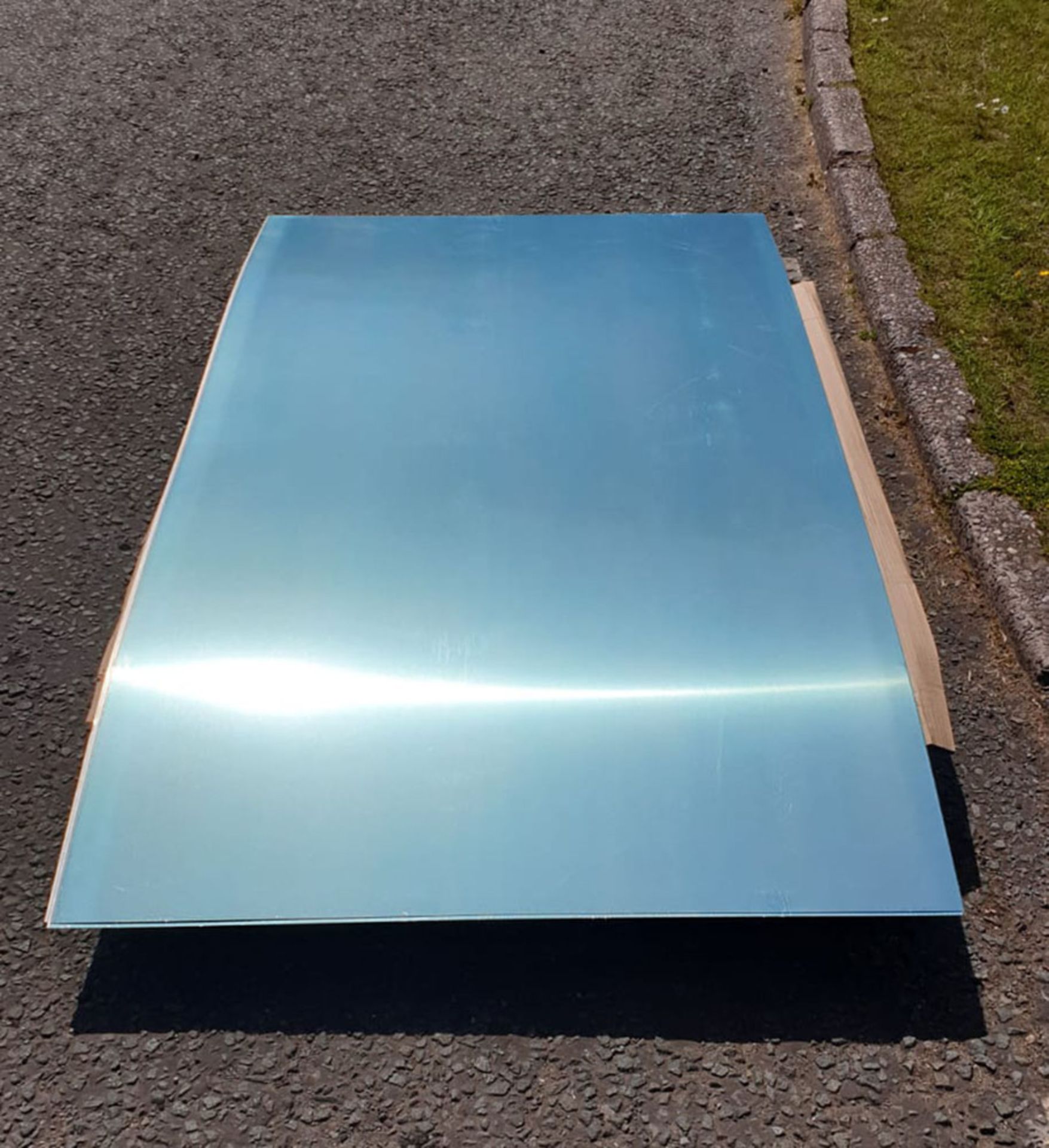 3 x Aluminium Sheets. Approx 1830mm x 1000mm x 0.65mm Thickness. - Image 2 of 3