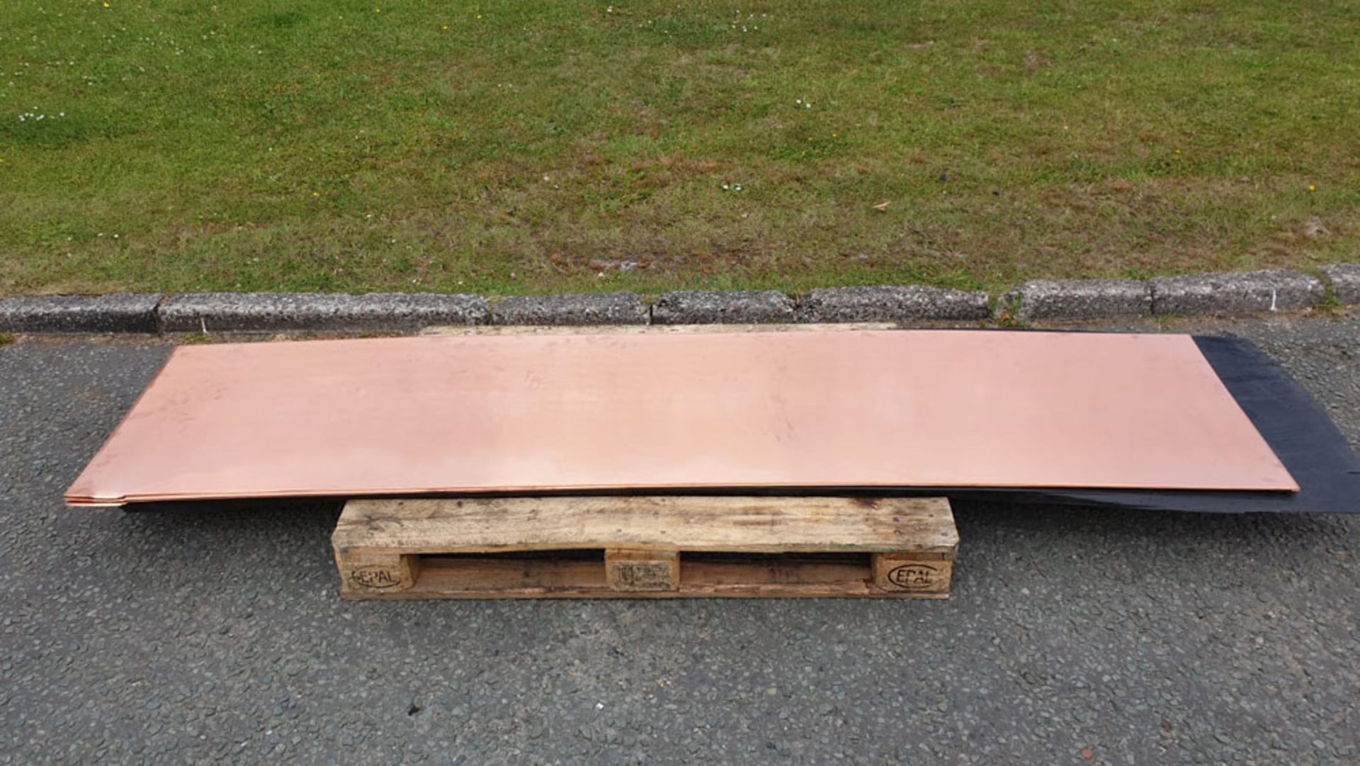 7 x Copper Sheet. Approx Size 2440mm x 555mm x 1.2mm.