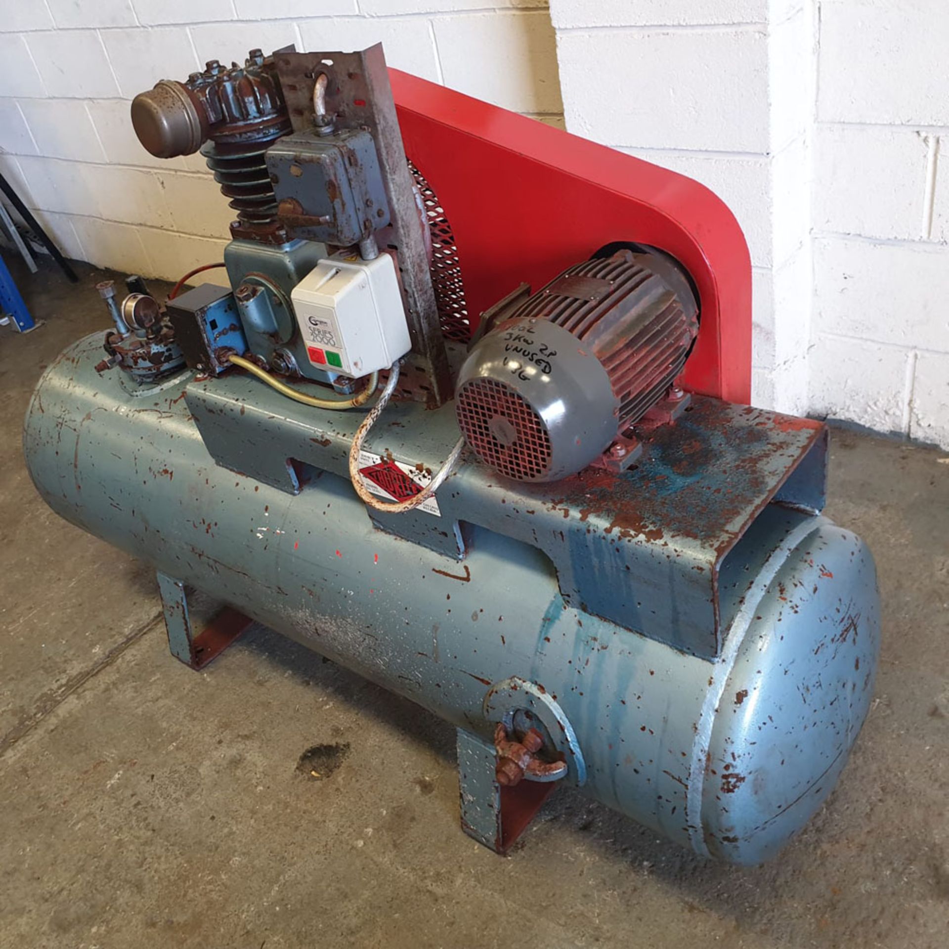 HPC Type S/H 12A Garage Type Air Compressor RPM 700. Motor 3KW. - Image 3 of 6