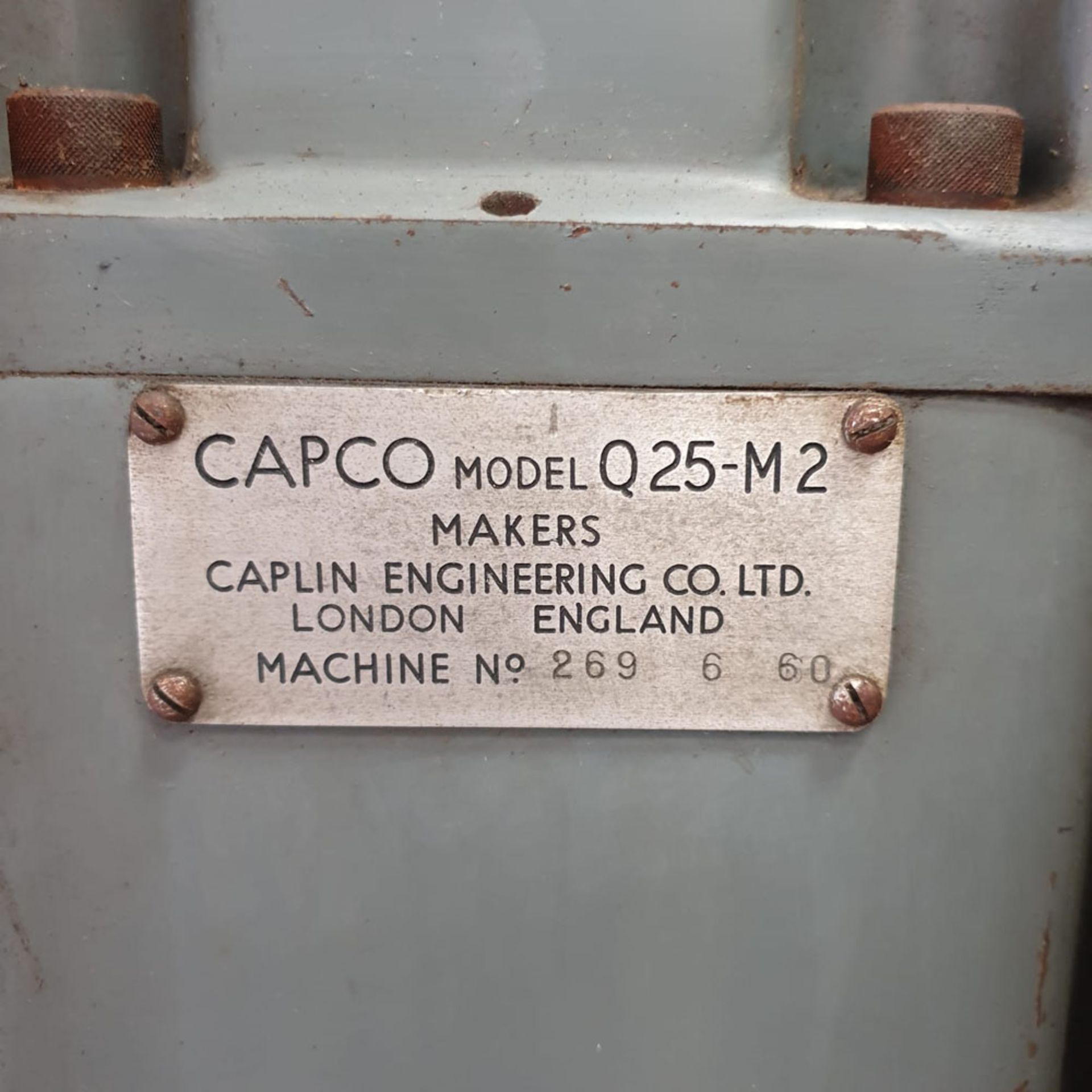 Capco MK2 Model No.3 Surface Grinding Machine. Table Size 18" x 6". Power To Table. - Image 7 of 8