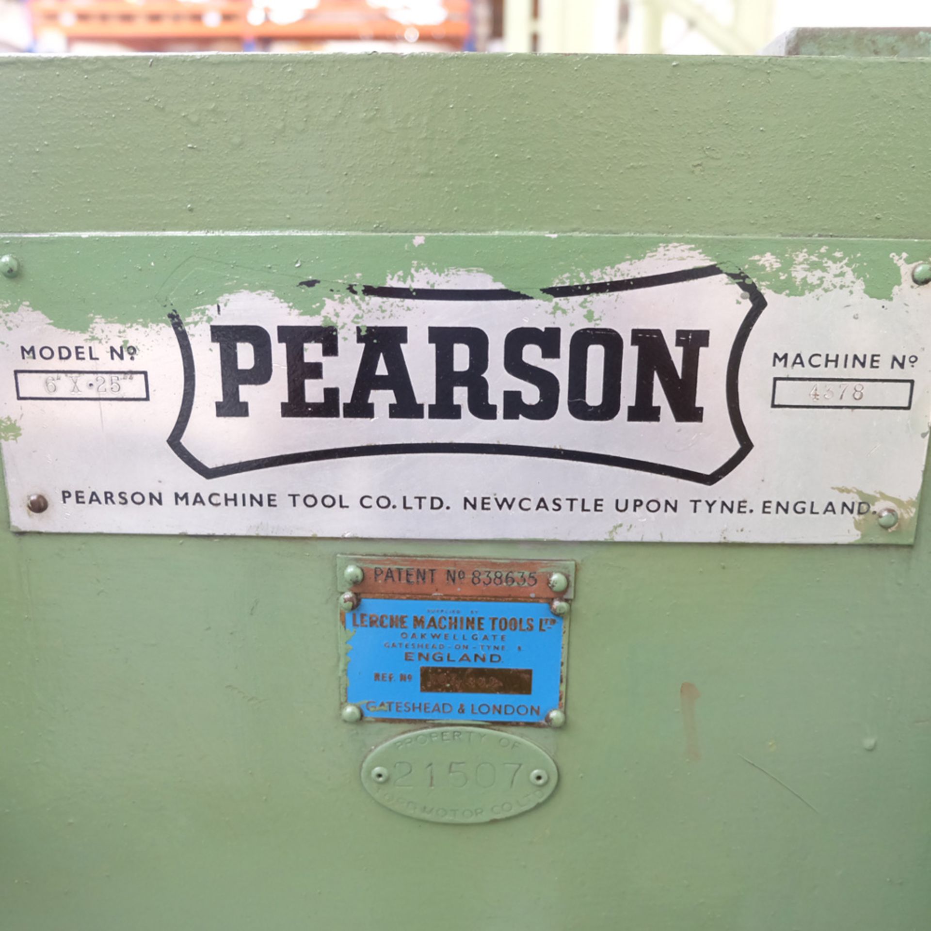 Edward Pearson Hydraulic Power Guillotine. Capacity 6' x 1/4". - Image 5 of 10