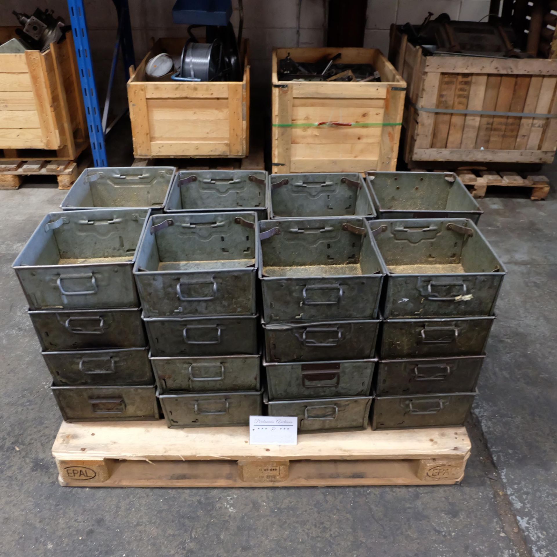 Quantity Of 32 Tote Bins With Handles.