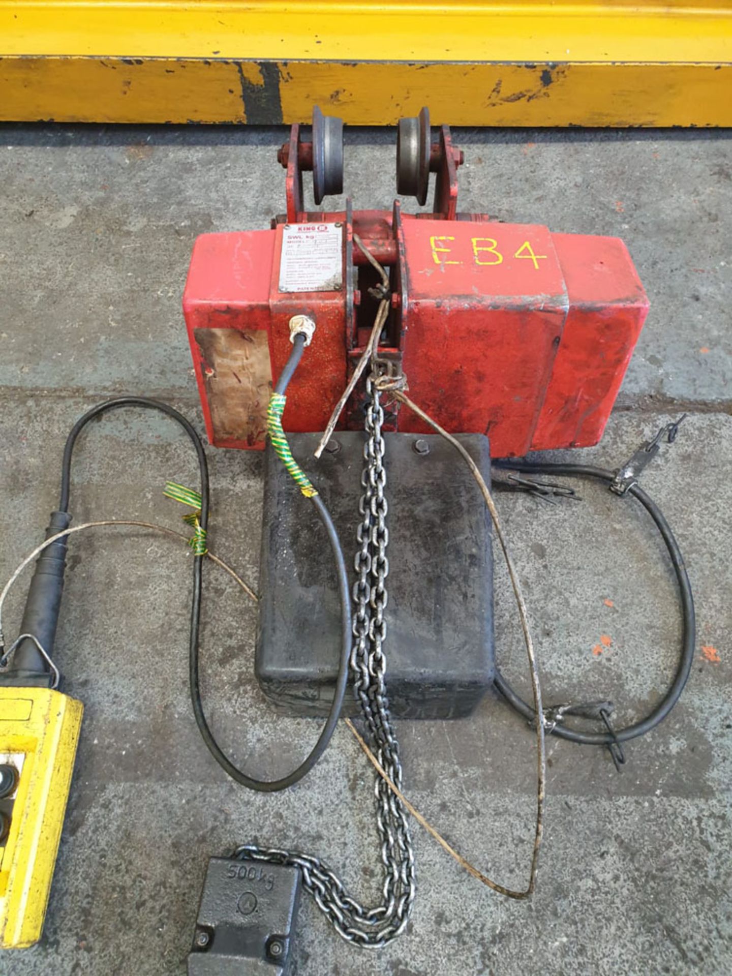 King Model 250-2 Swing Job Lifting Hoist. Floor To Hook 2000mm Aprox. Max Capacity 250Kg. - Image 5 of 11