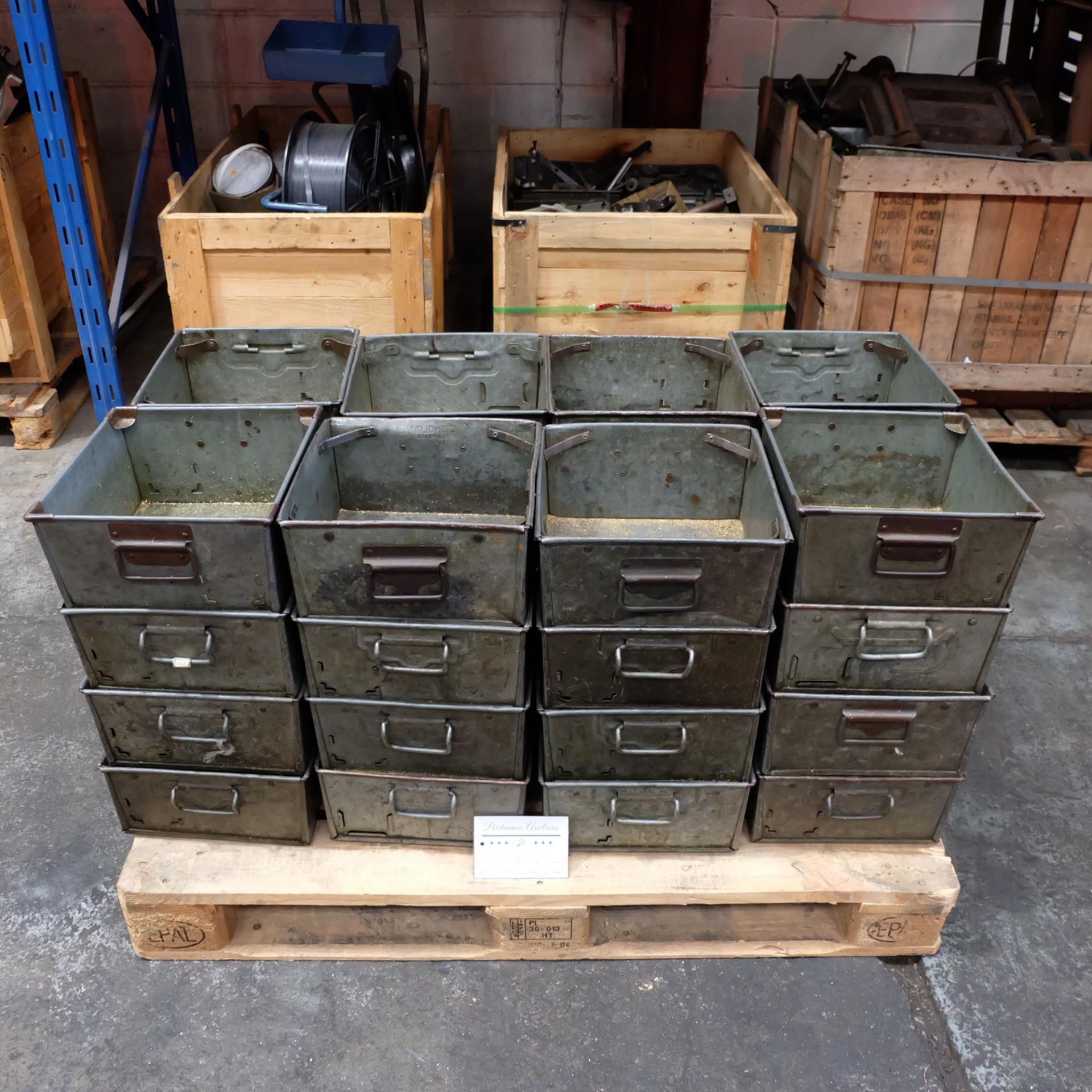 Quantity Of 32 Tote Bins With Handles.