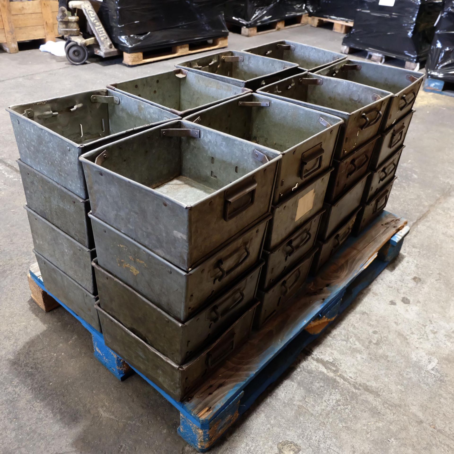 Quantity Of 32 Tote Bins With Handles Size 12" x 12" x 6" Deep. - Image 2 of 4