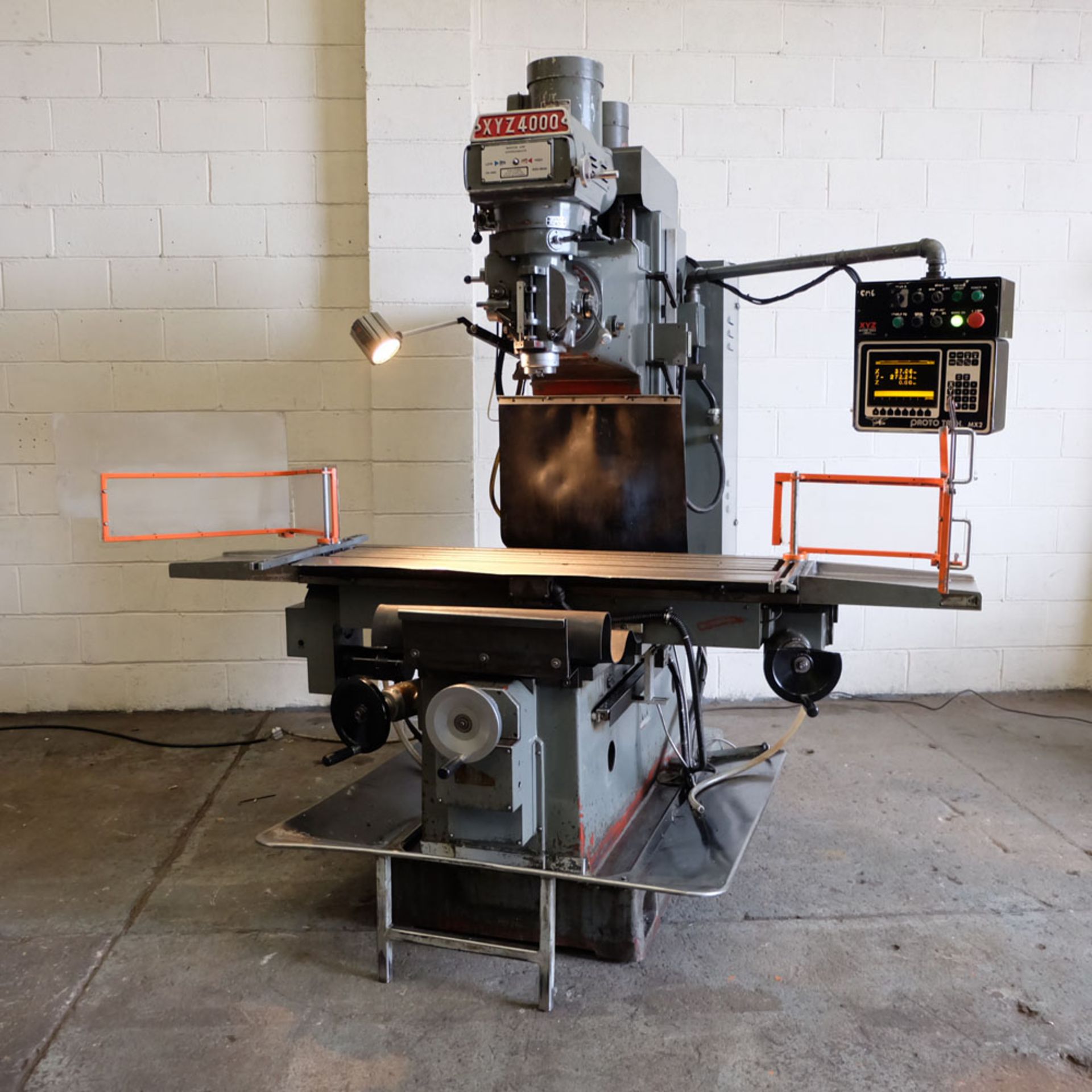 XYZ 4000 Proto Trak MX2 2 Axis CNC Bed Milling Machine. Table Size: 1480mm x 360mm. Taper 40 ISO. - Image 2 of 6