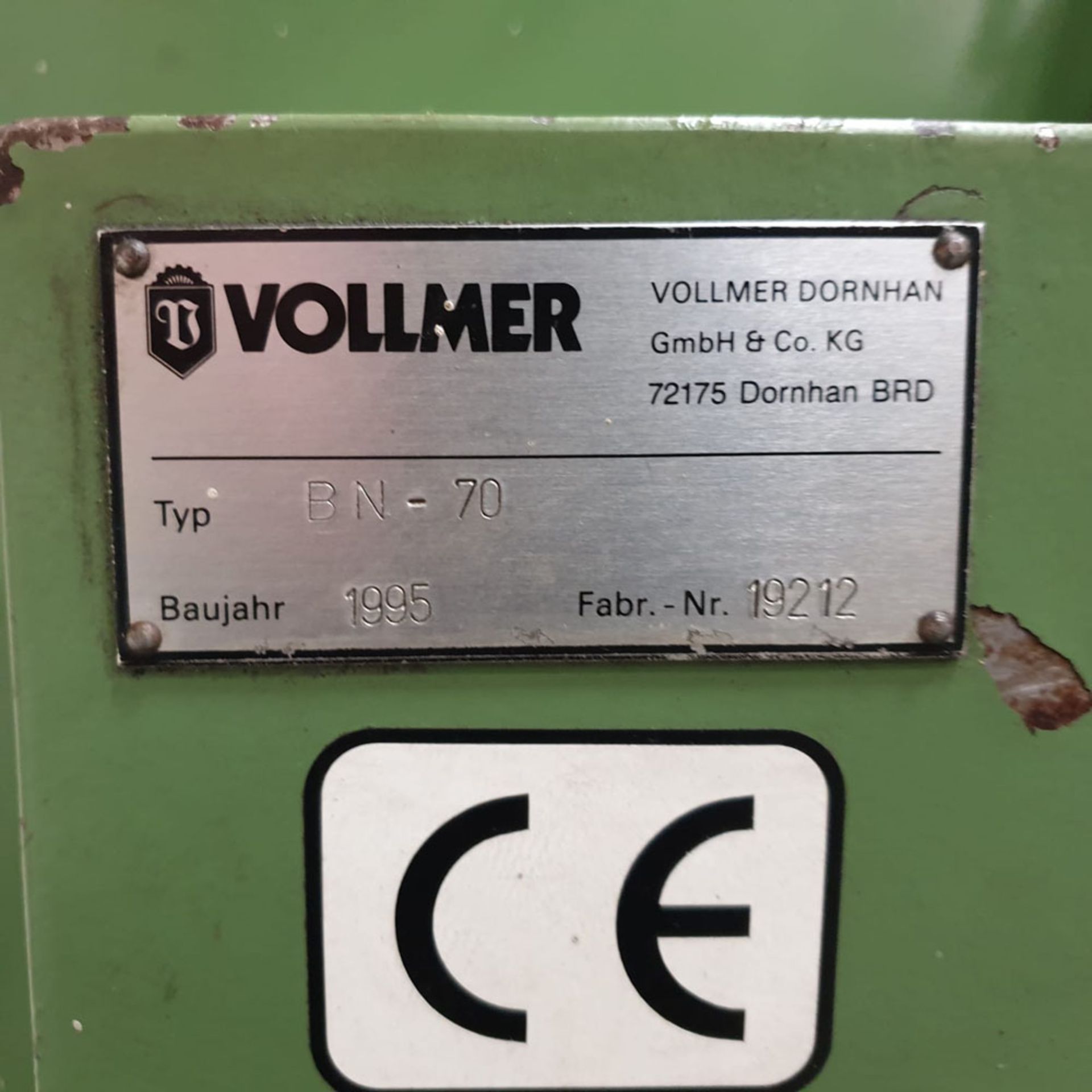 Volmer Type BN-70 Rotary Blade Grinder / Re Grinder. - Image 5 of 6