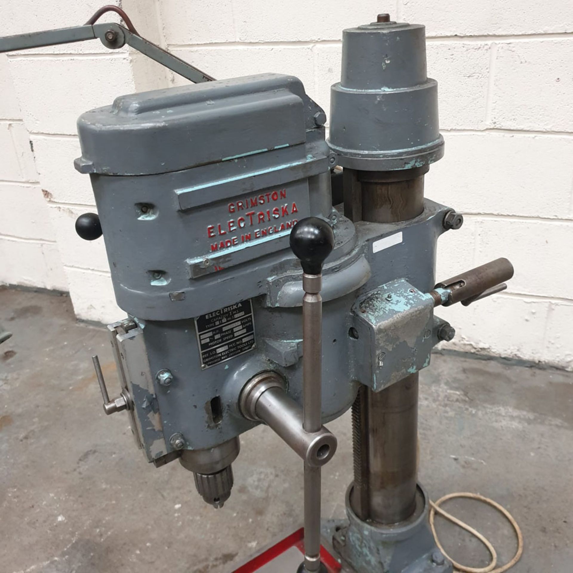 Grimston Electriska Type P12AH Gear Head Bench Drill. Capcity: 1" Diameter. - Image 7 of 9