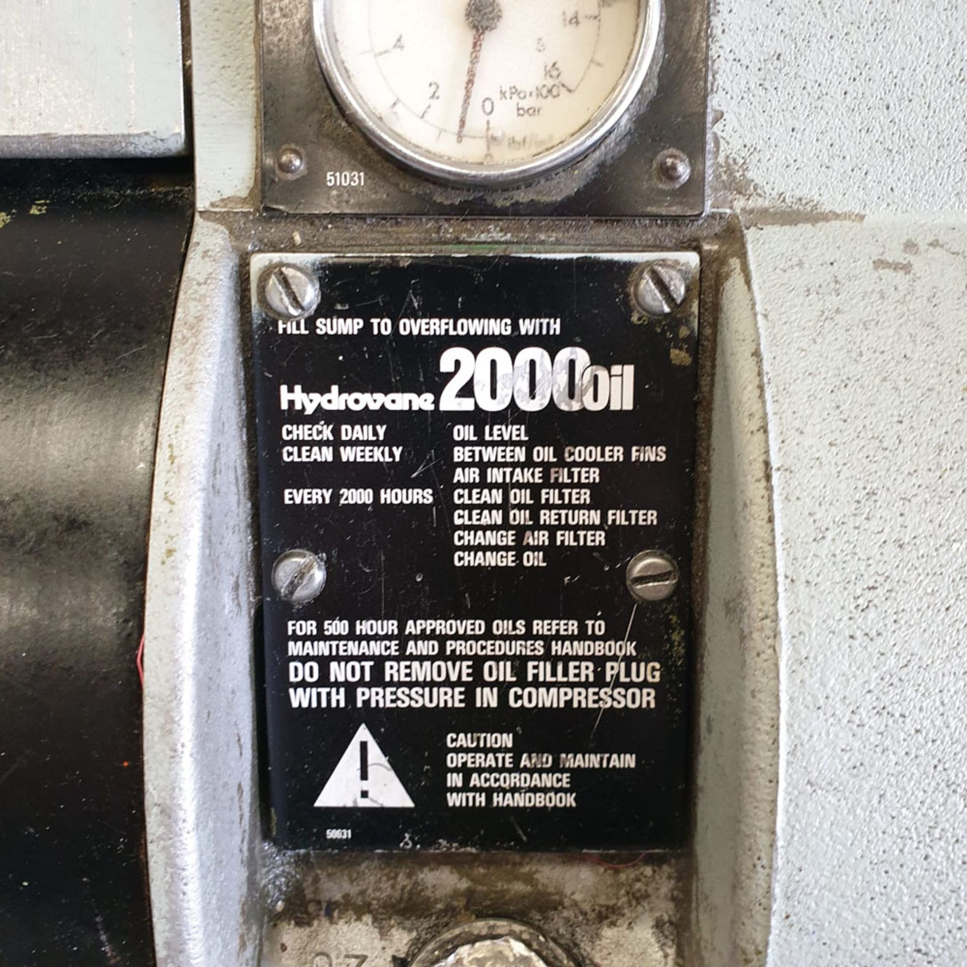 Hydrovane 43 Rotary Vane Type Air Compressor. - Image 5 of 7