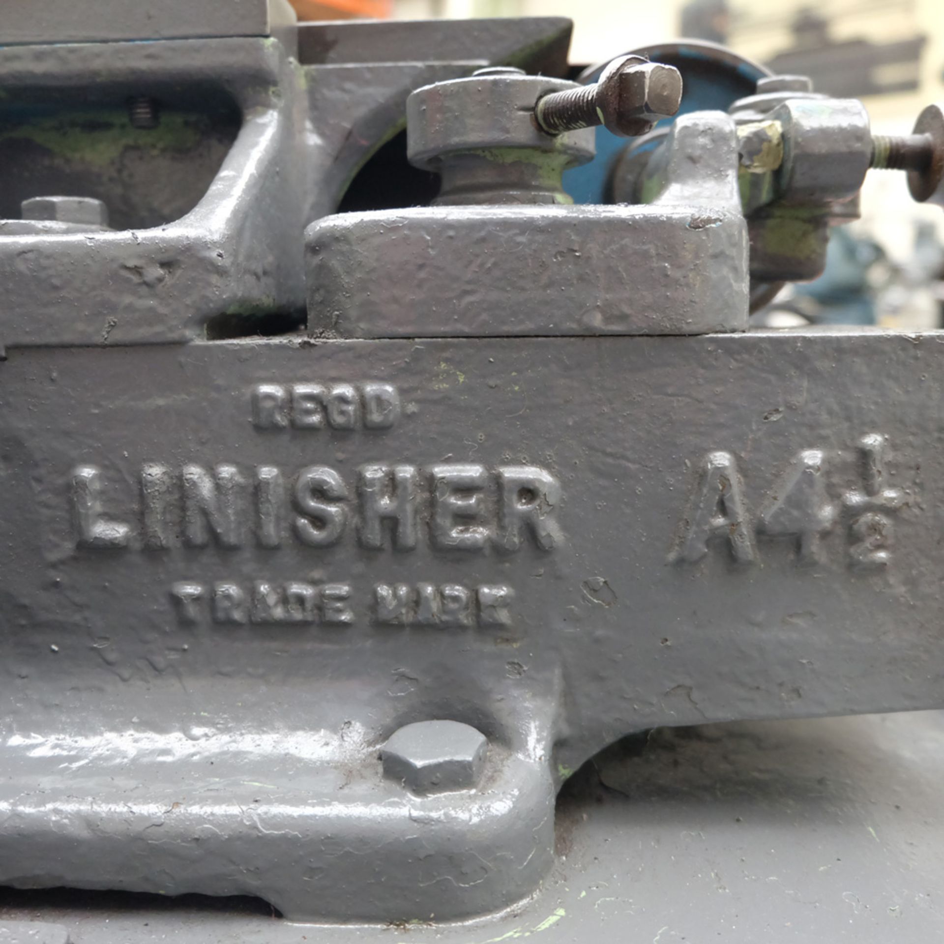 Morrisflex Model A4 1/2 Horizontal Linisher on Heavy Duty Steel Table. - Image 6 of 6