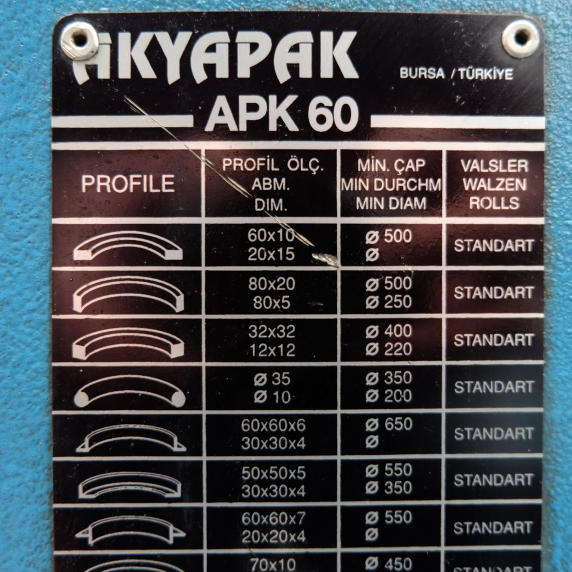 Akyapak APK60 Powered Section Rolls. - Image 8 of 13