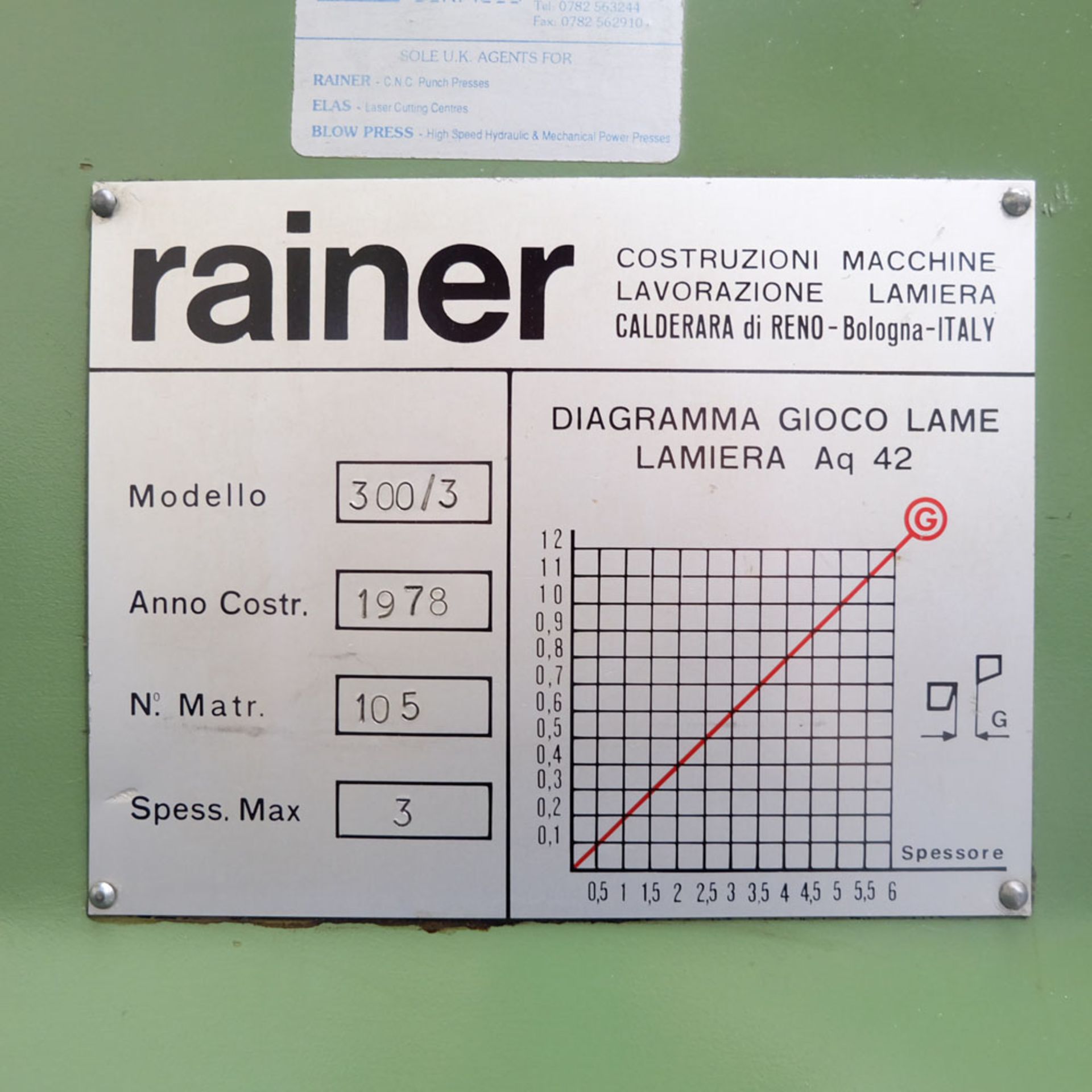 Rainer Type 300/3 Sheet Metal Corner Notcher. - Image 5 of 8
